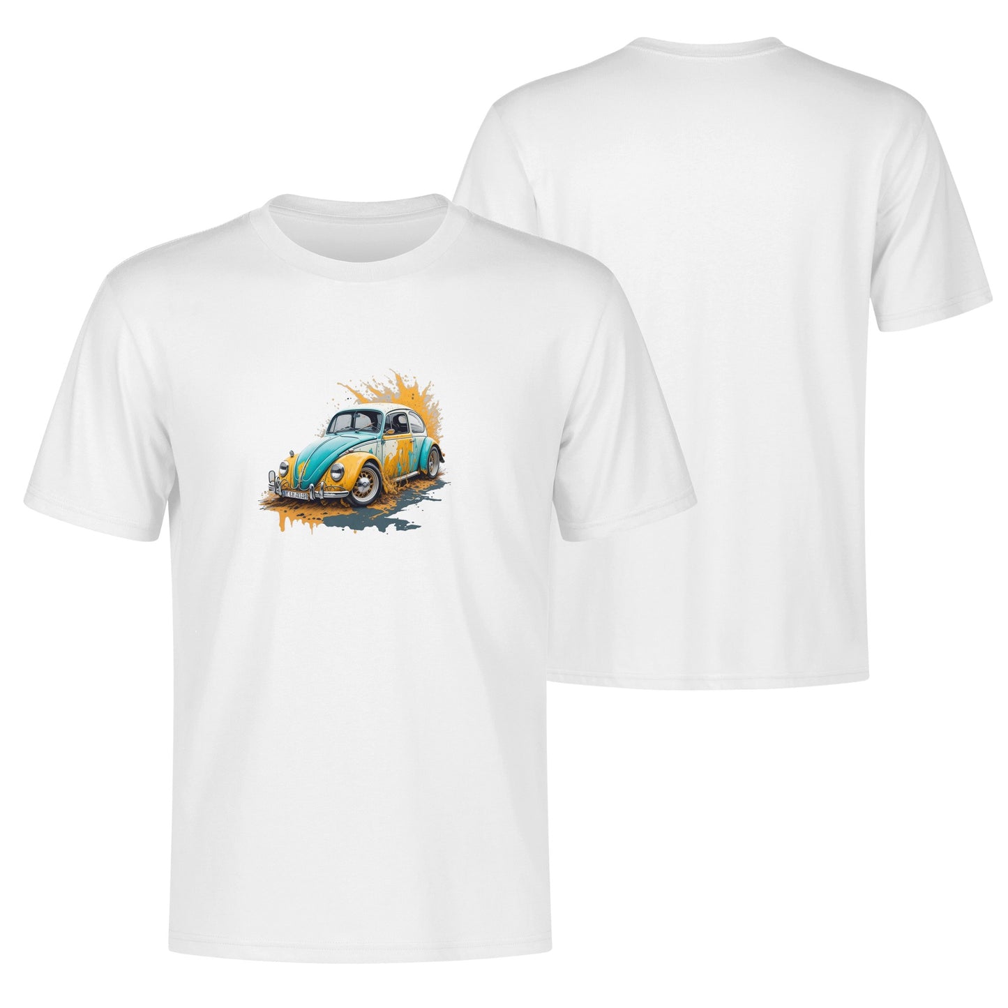 Men's Cotton Front Back Printing T Shirt