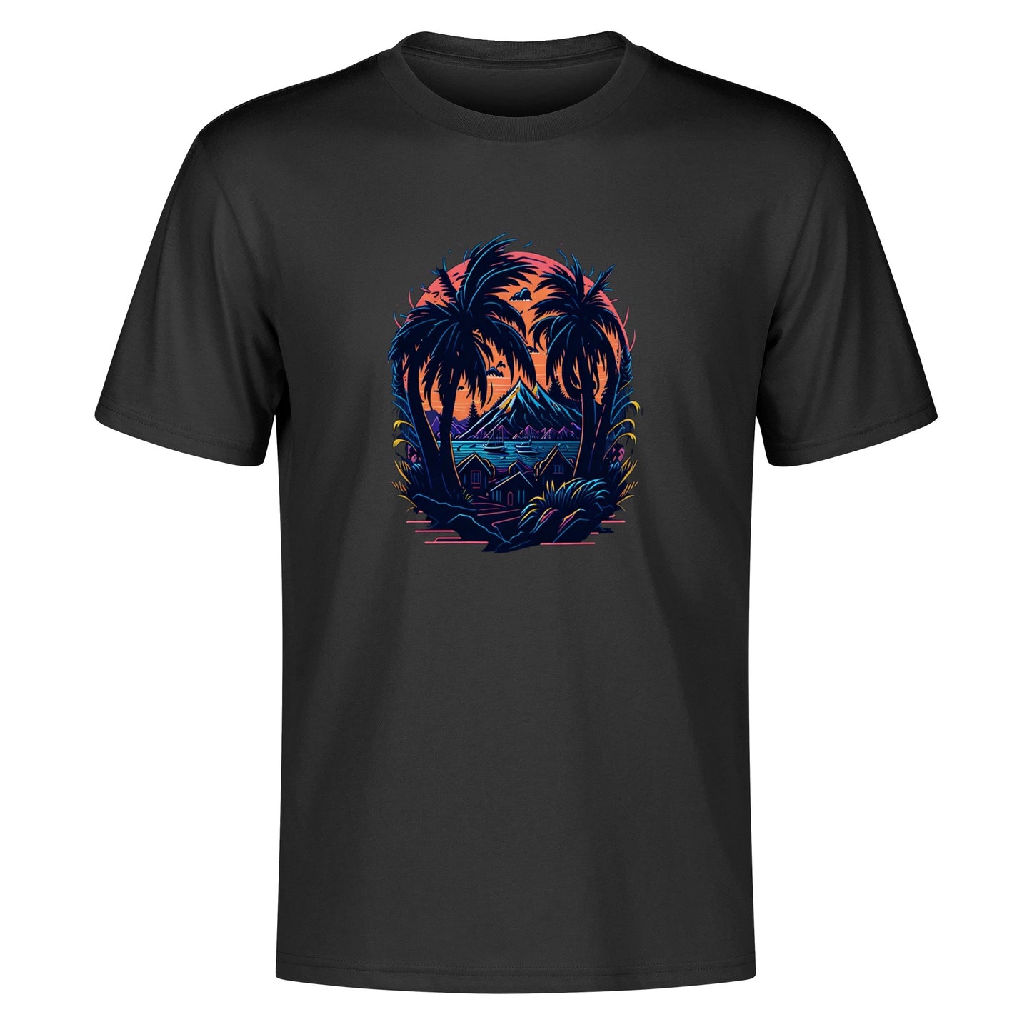 Men's Cotton Front Back Printing T Shirt