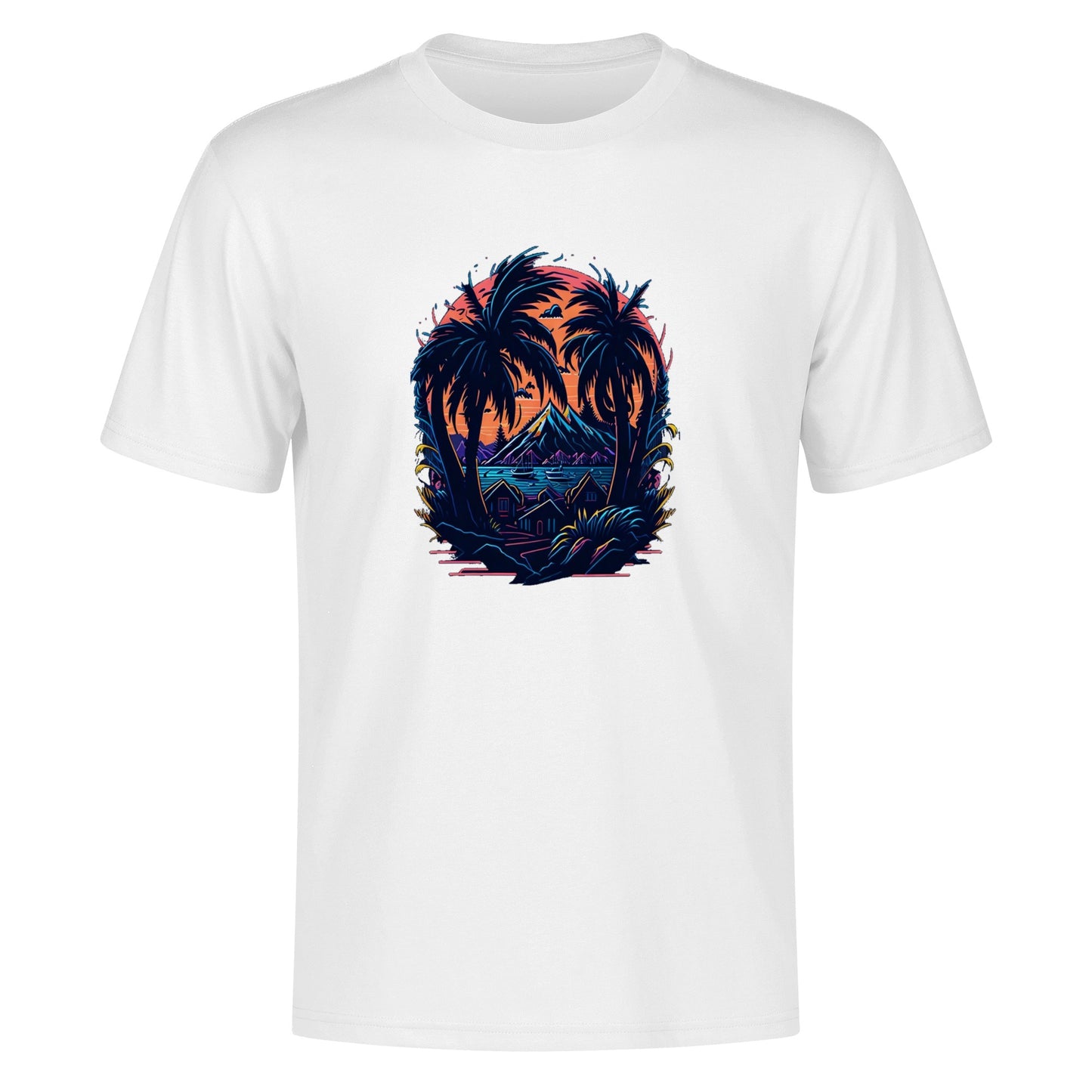 Men's Cotton Front Back Printing T Shirt
