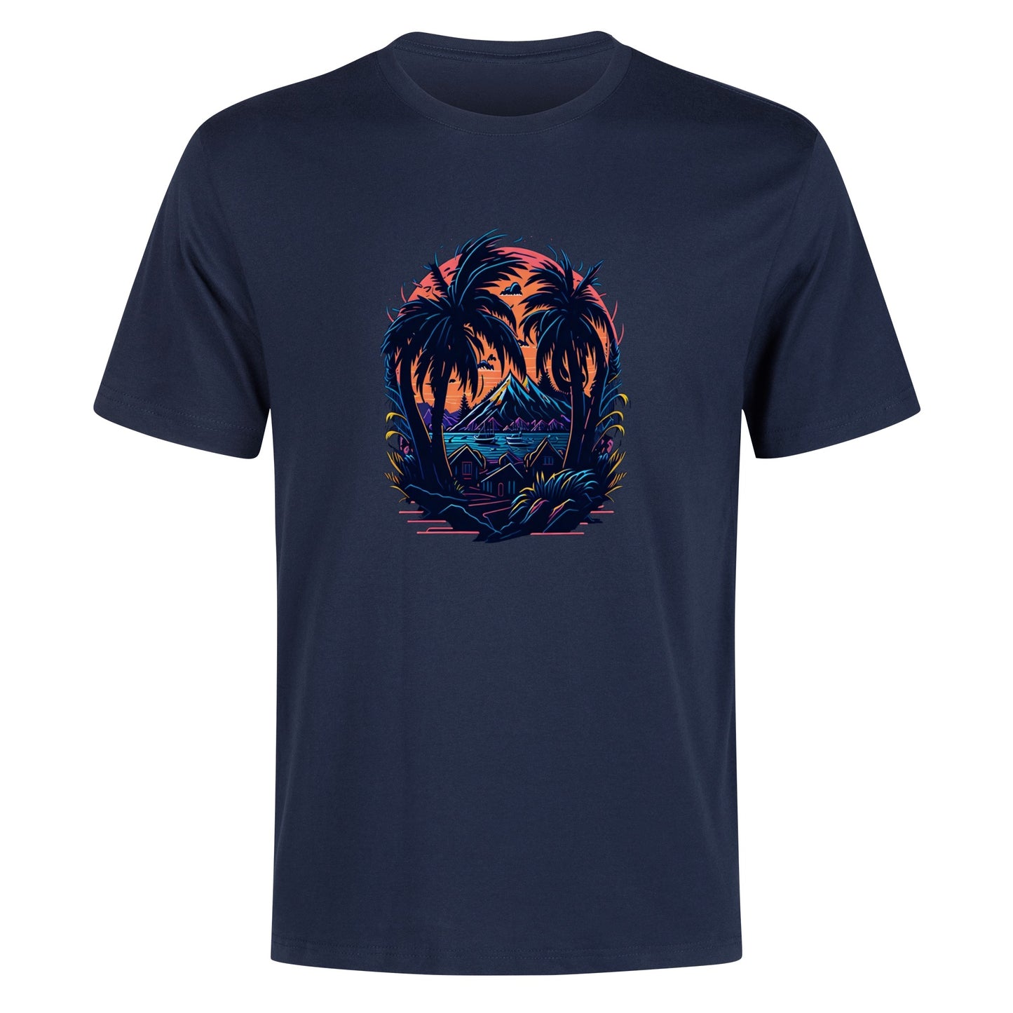 Men's Cotton Front Back Printing T Shirt