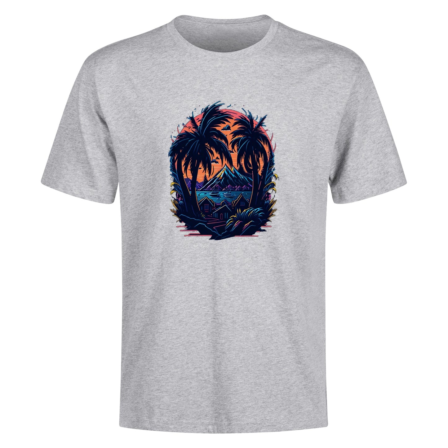 Men's Cotton Front Back Printing T Shirt