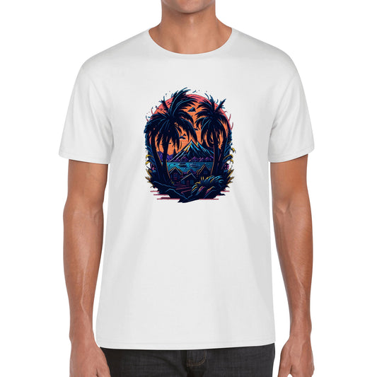 Men's Cotton Front Back Printing T Shirt