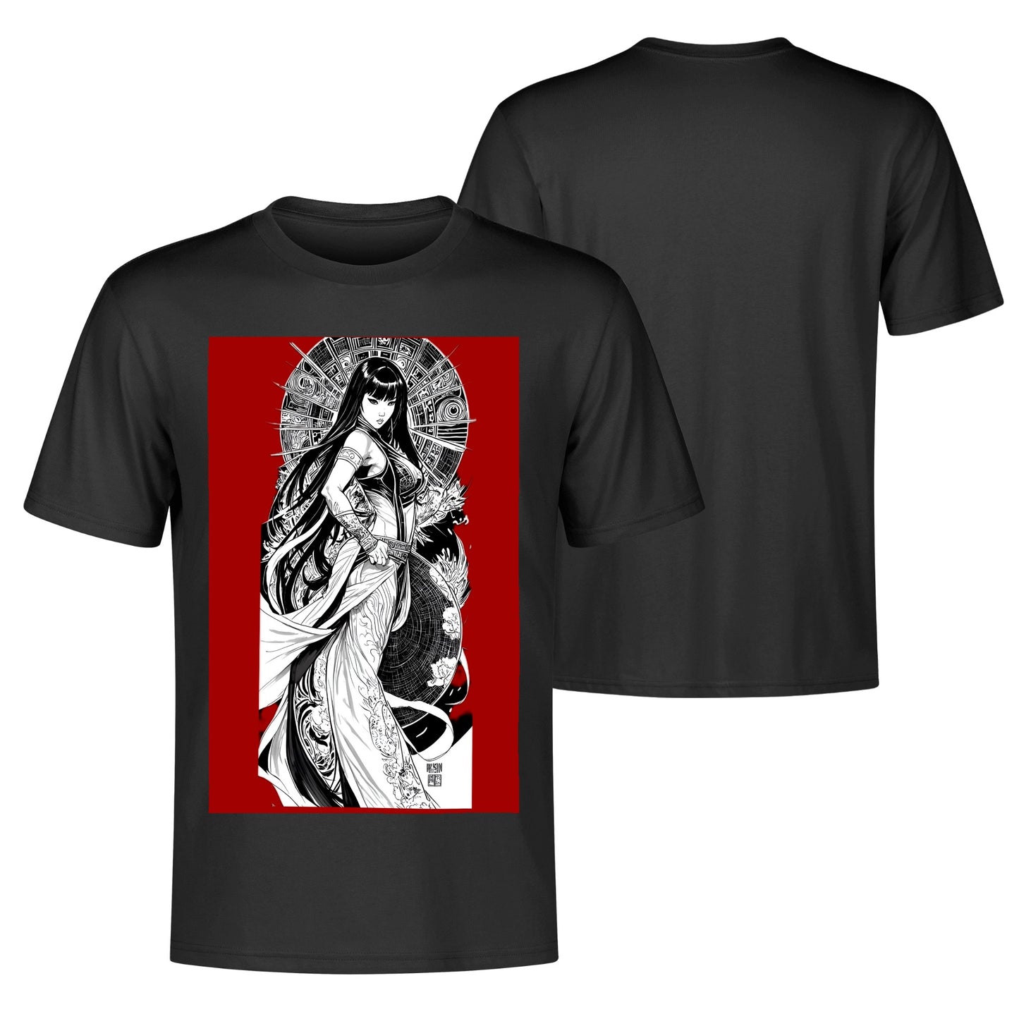 Men's Cotton Front Back Printing T Shirt