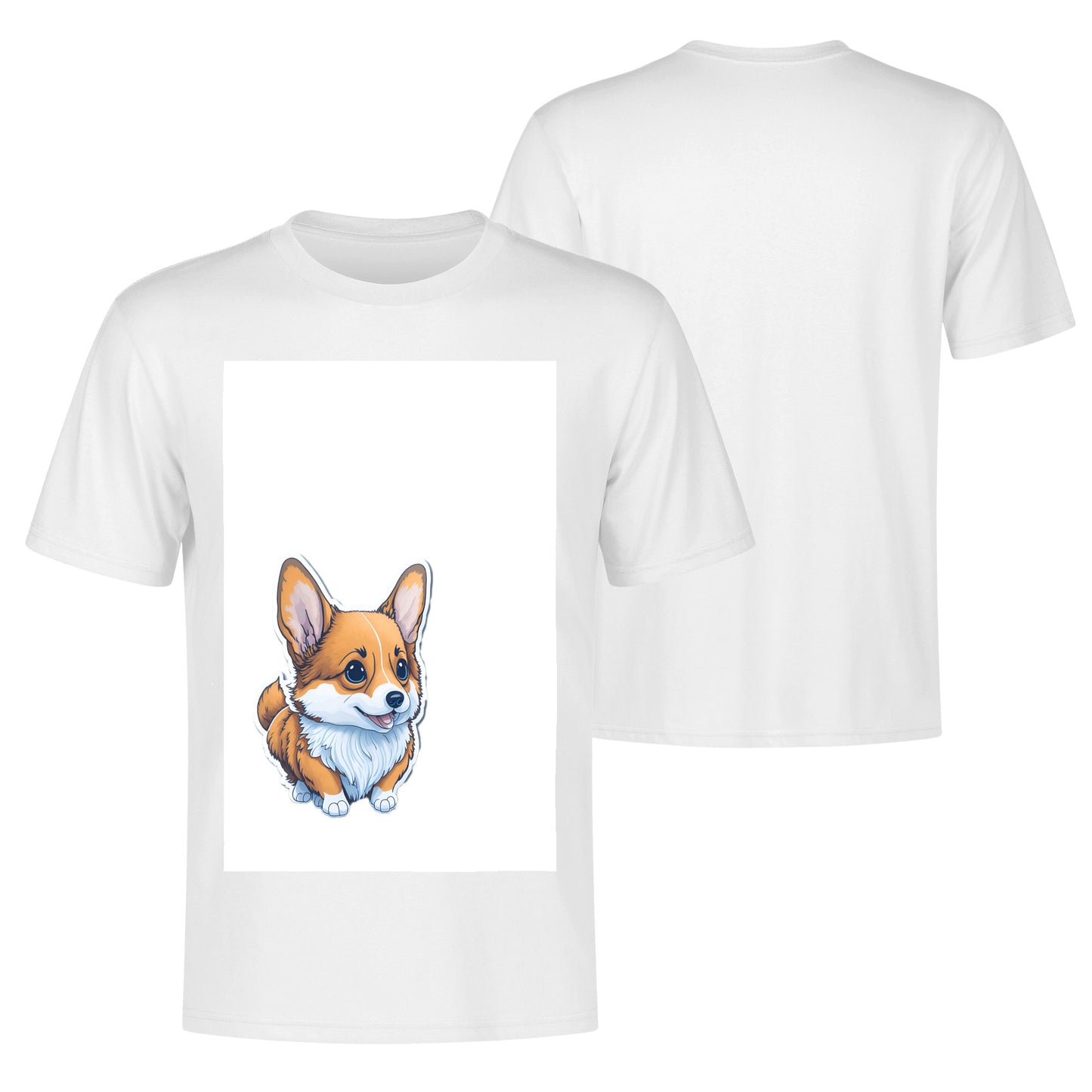 Men's Cotton Front Back Printing T Shirt