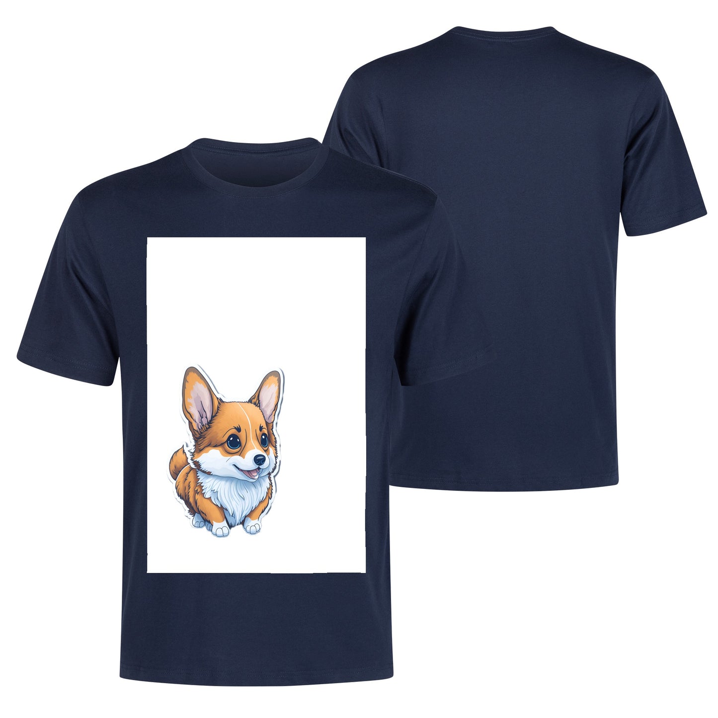 Men's Cotton Front Back Printing T Shirt