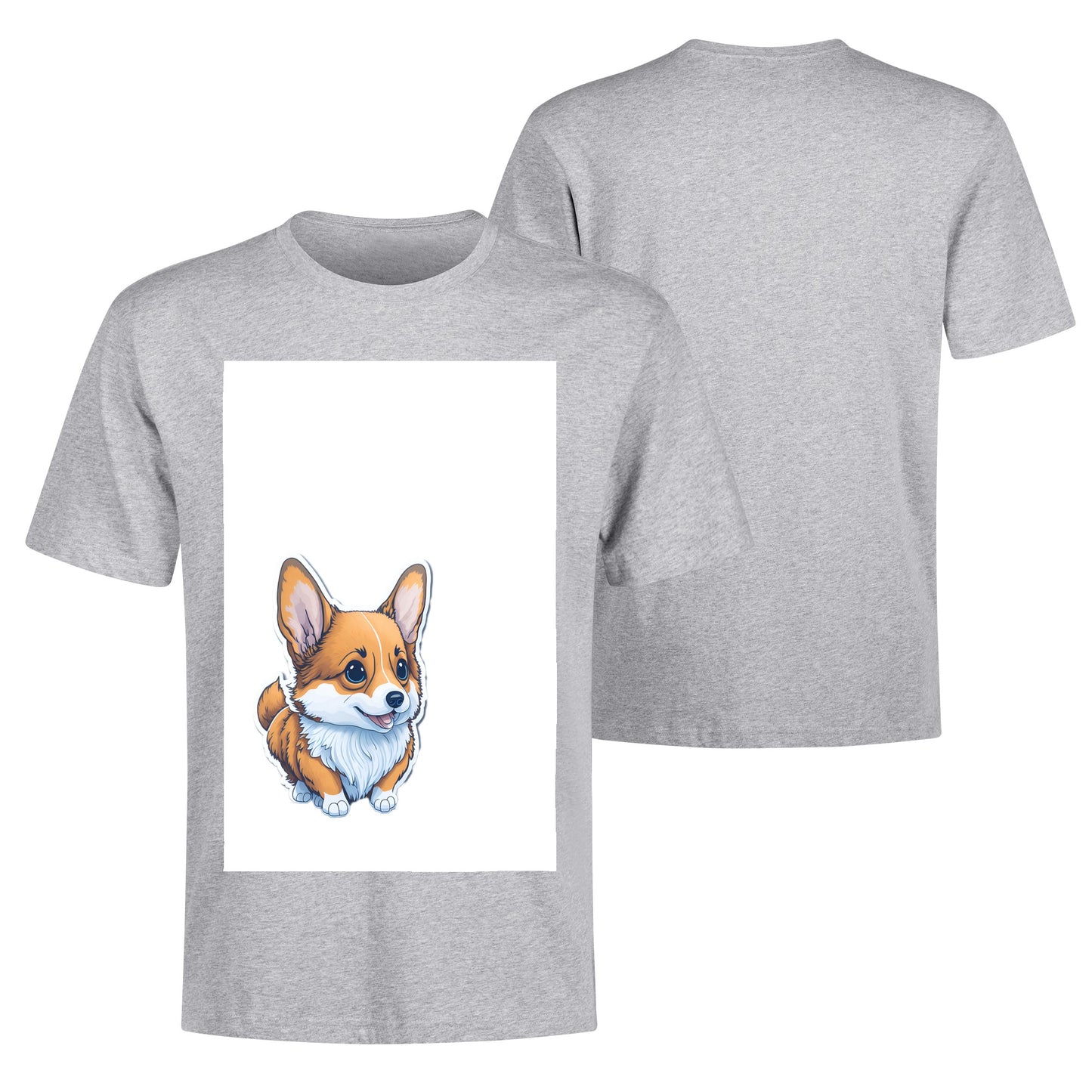 Men's Cotton Front Back Printing T Shirt