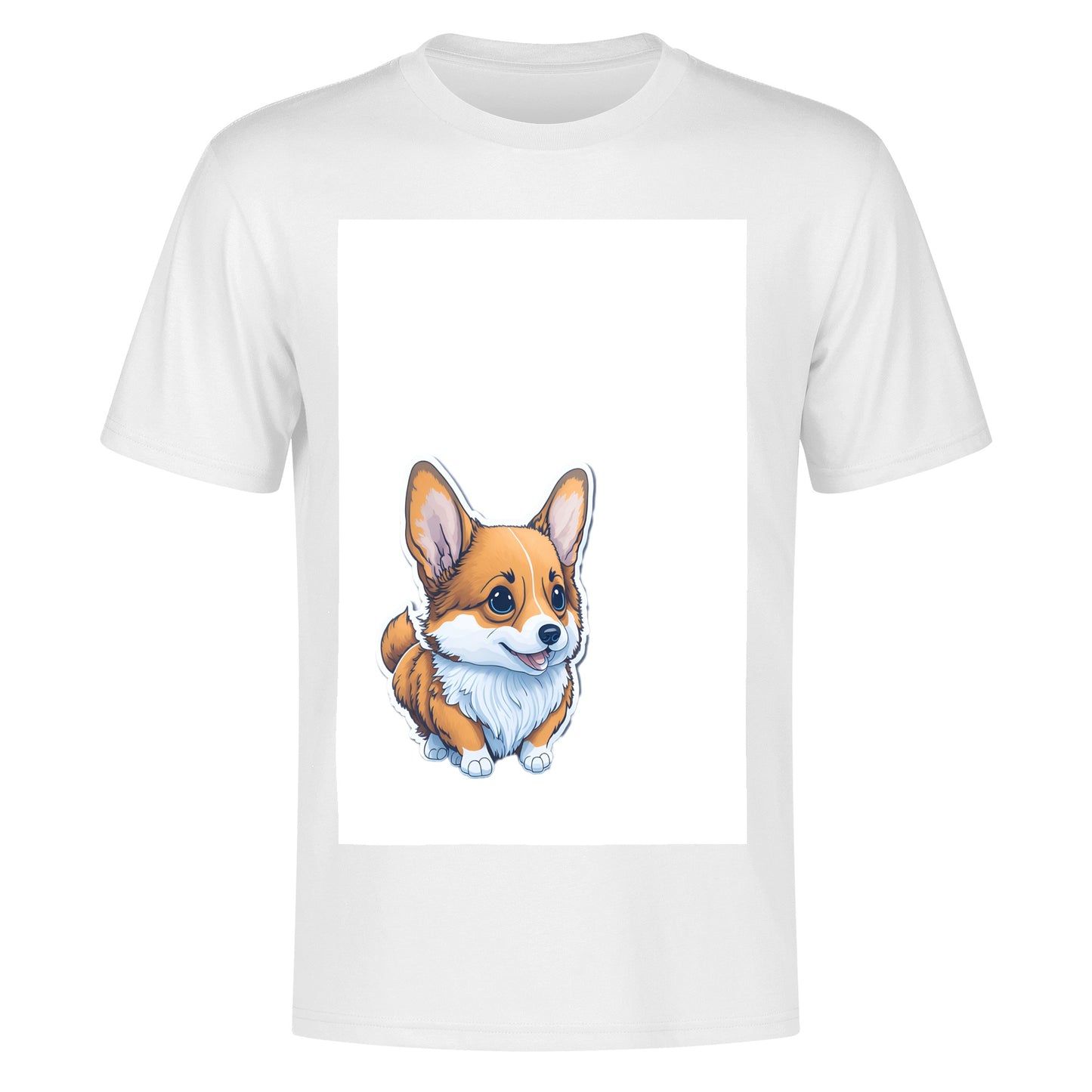 Men's Cotton Front Back Printing T Shirt