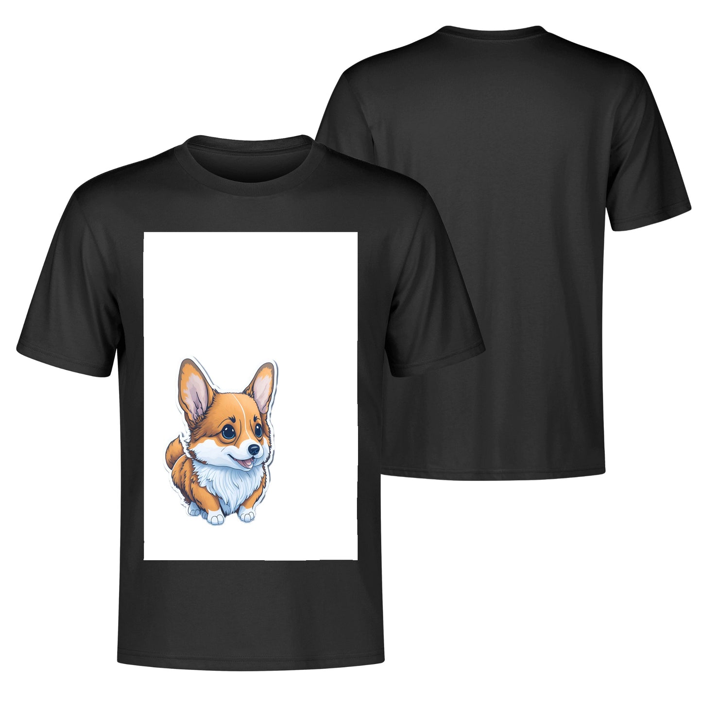 Men's Cotton Front Back Printing T Shirt