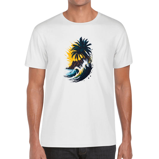 Men's Cotton Front Back Printing T Shirt