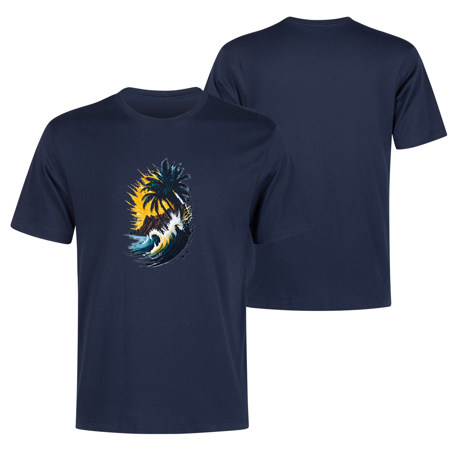 Men's Cotton Front Back Printing T Shirt