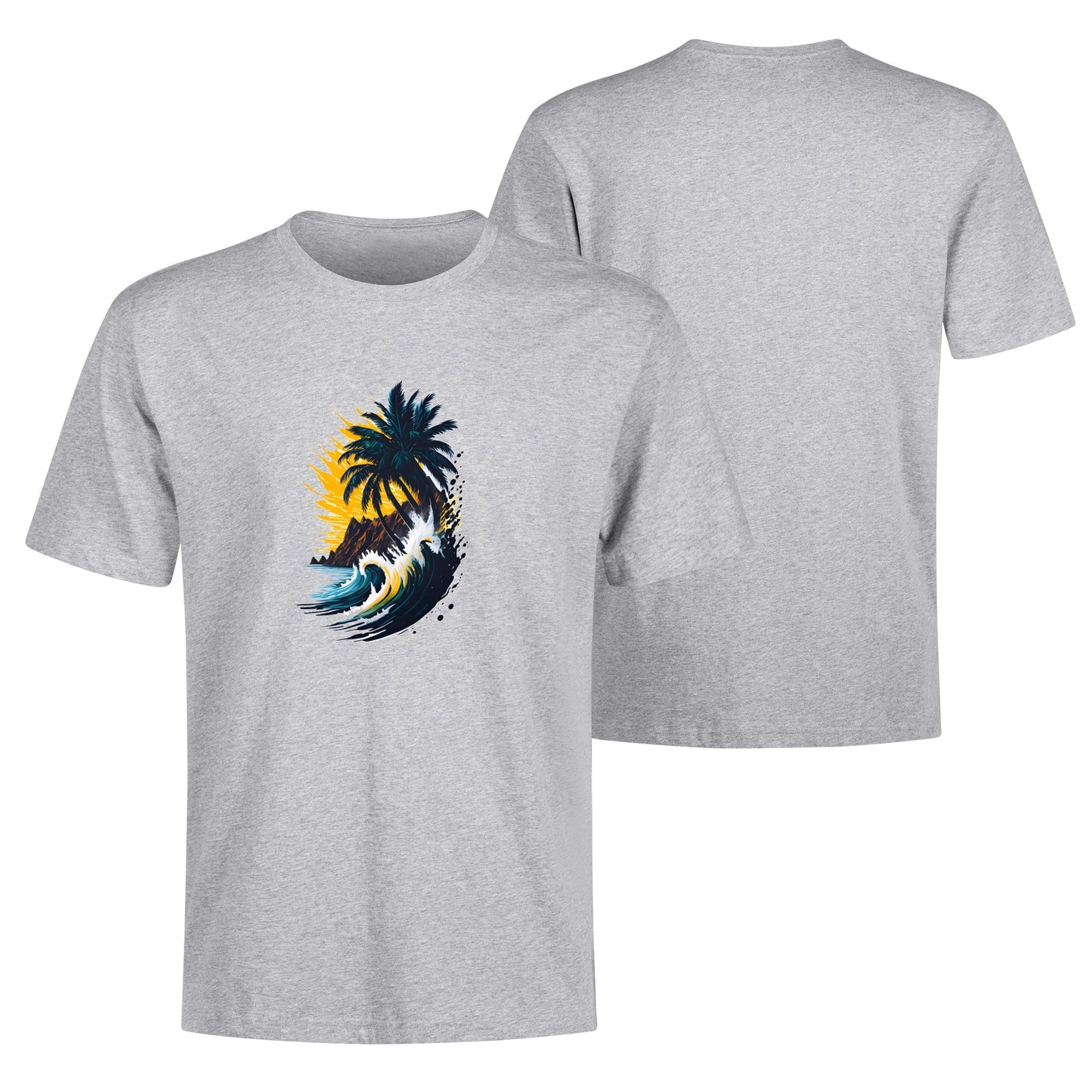 Men's Cotton Front Back Printing T Shirt