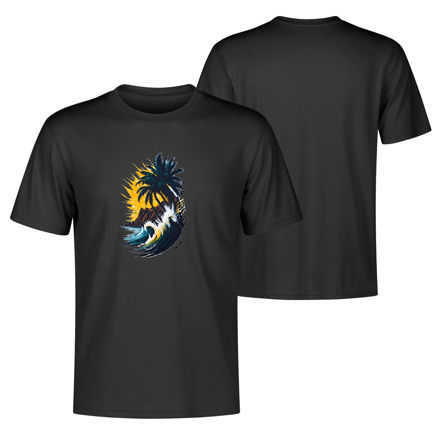 Men's Cotton Front Back Printing T Shirt