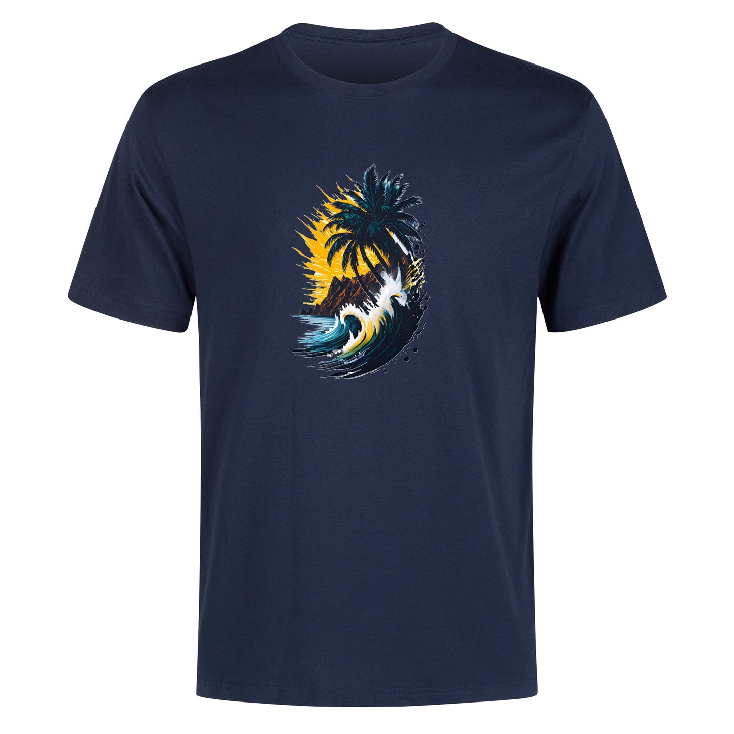 Men's Cotton Front Back Printing T Shirt