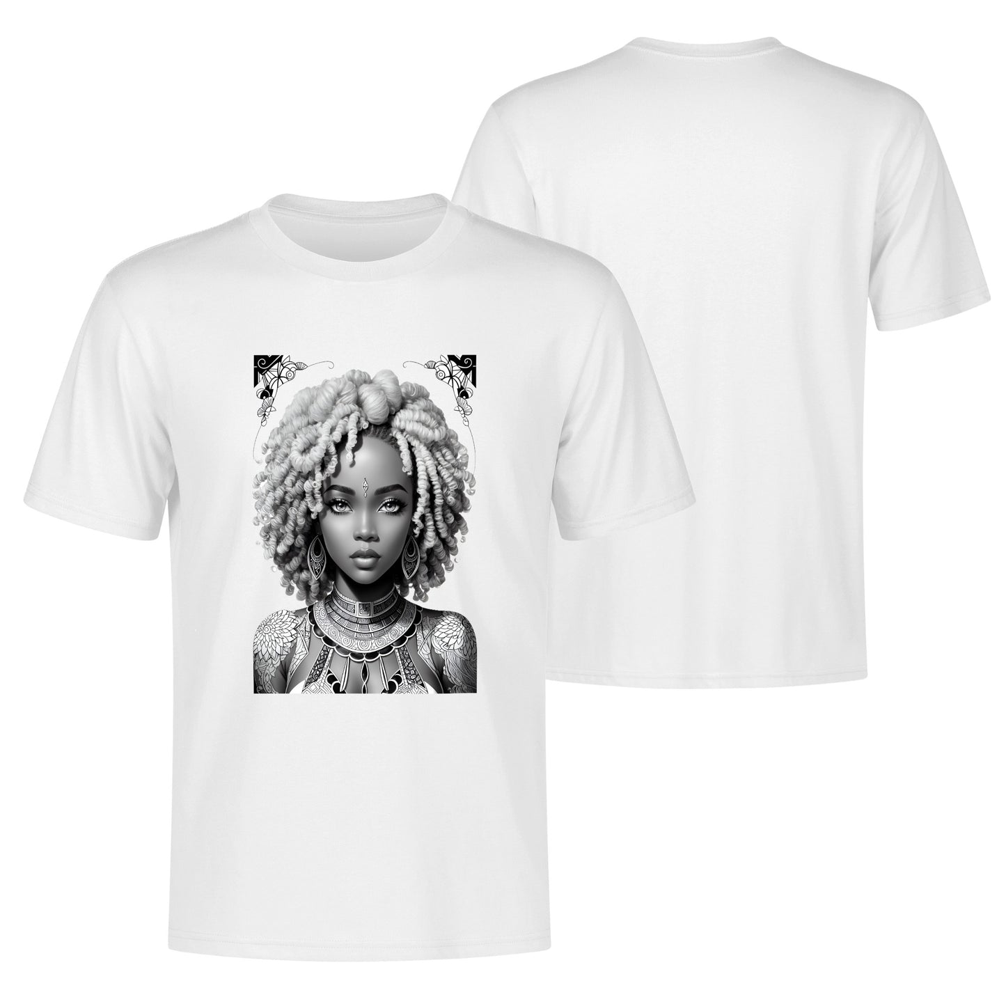 Men's Cotton Front Back Printing T Shirt