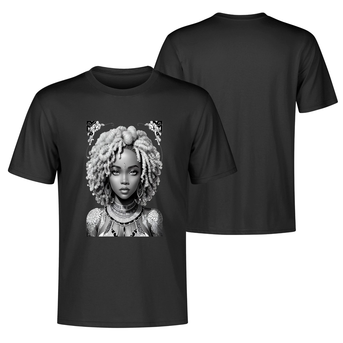 Men's Cotton Front Back Printing T Shirt