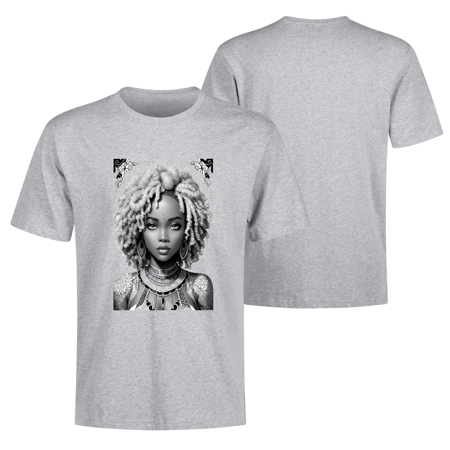 Men's Cotton Front Back Printing T Shirt