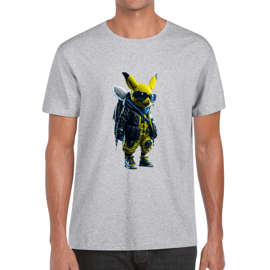 Men's Cotton Front Back Printing T Shirt