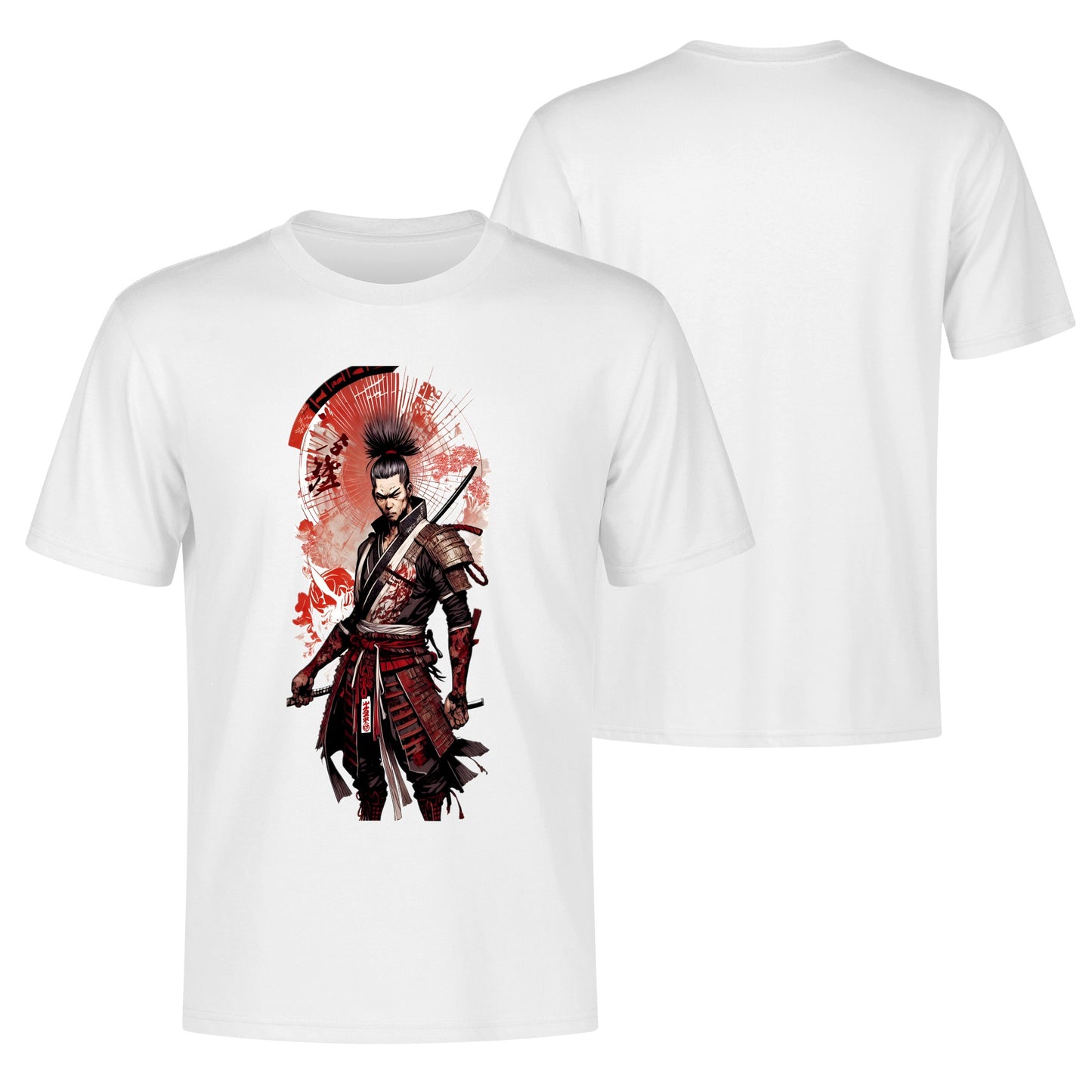 Men's Cotton Front Back Printing T Shirt