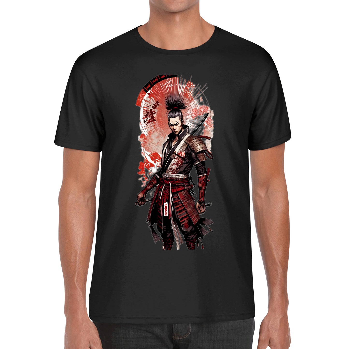 Men's Cotton Front Back Printing T Shirt