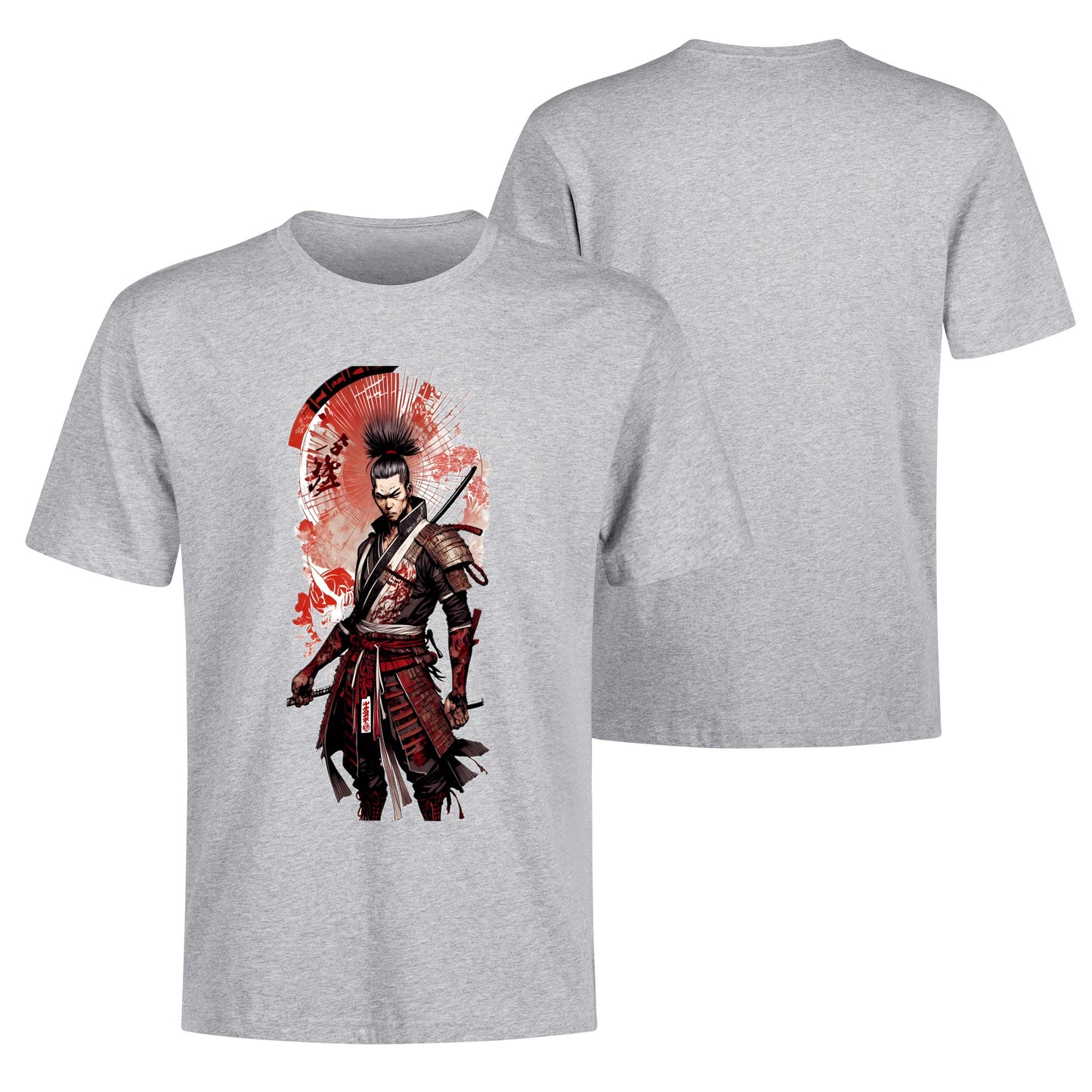 Men's Cotton Front Back Printing T Shirt