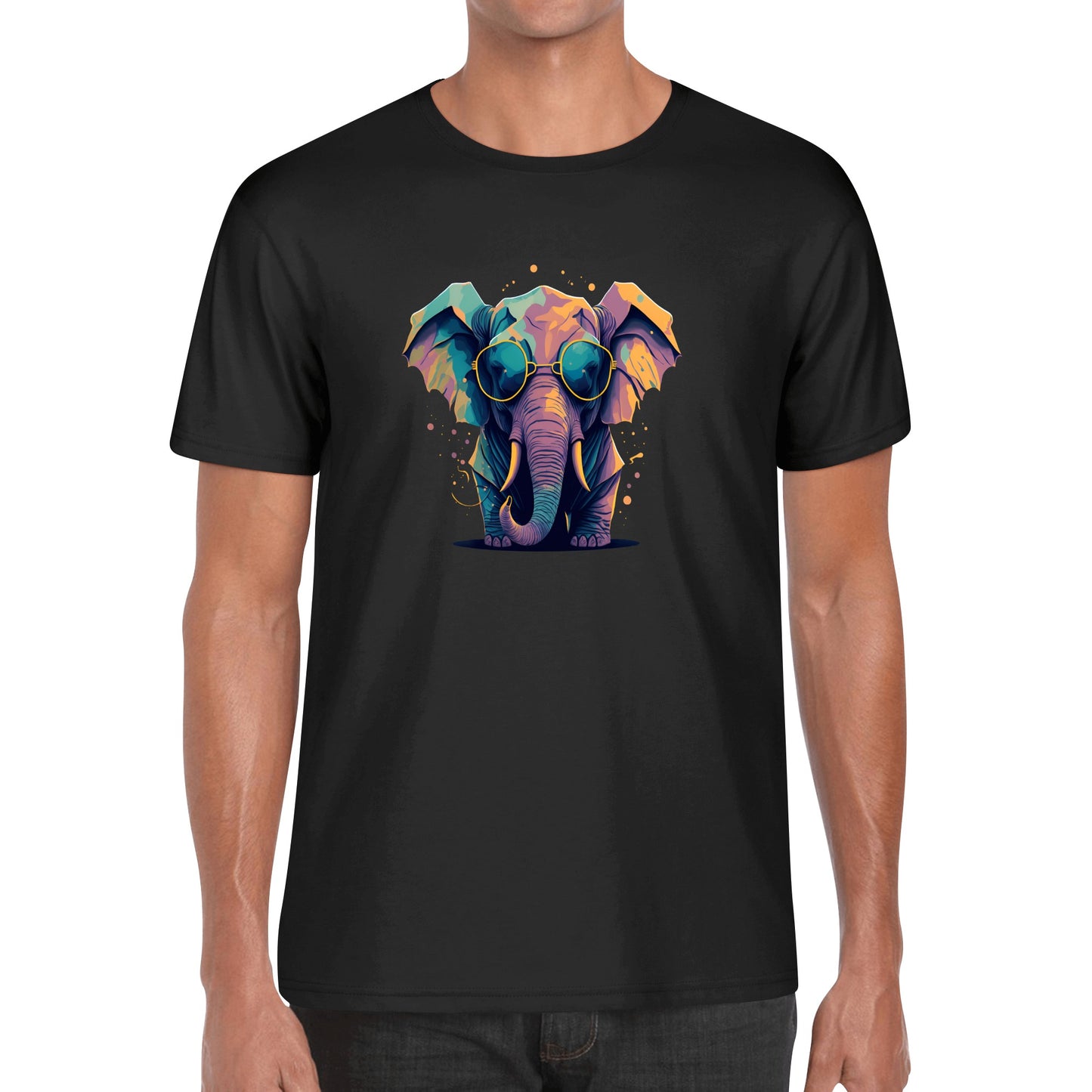Men's Cotton Front Back Printing T Shirt