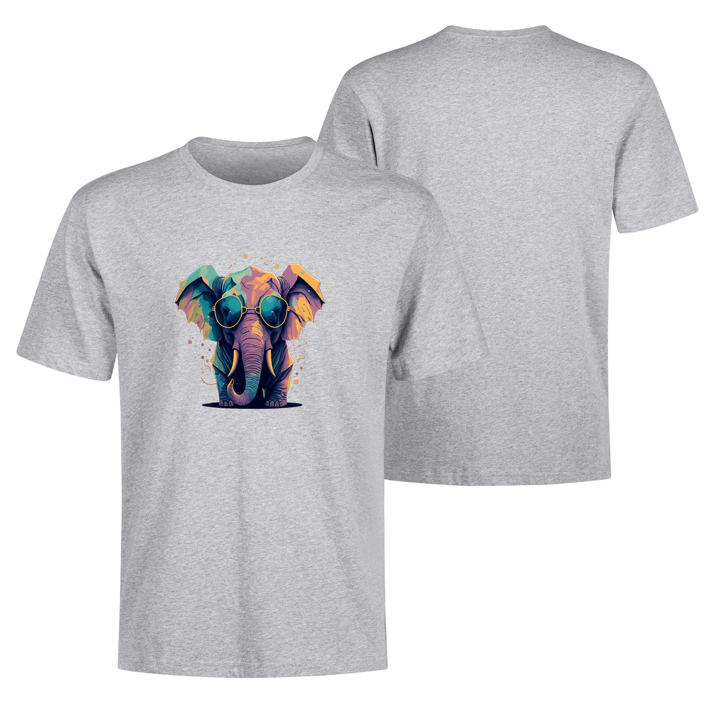 Men's Cotton Front Back Printing T Shirt