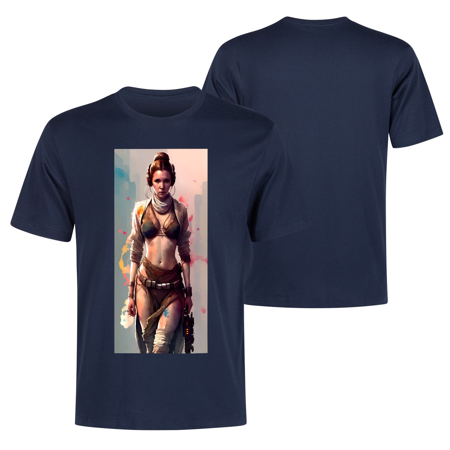 Men's Cotton Front Back Printing T Shirt