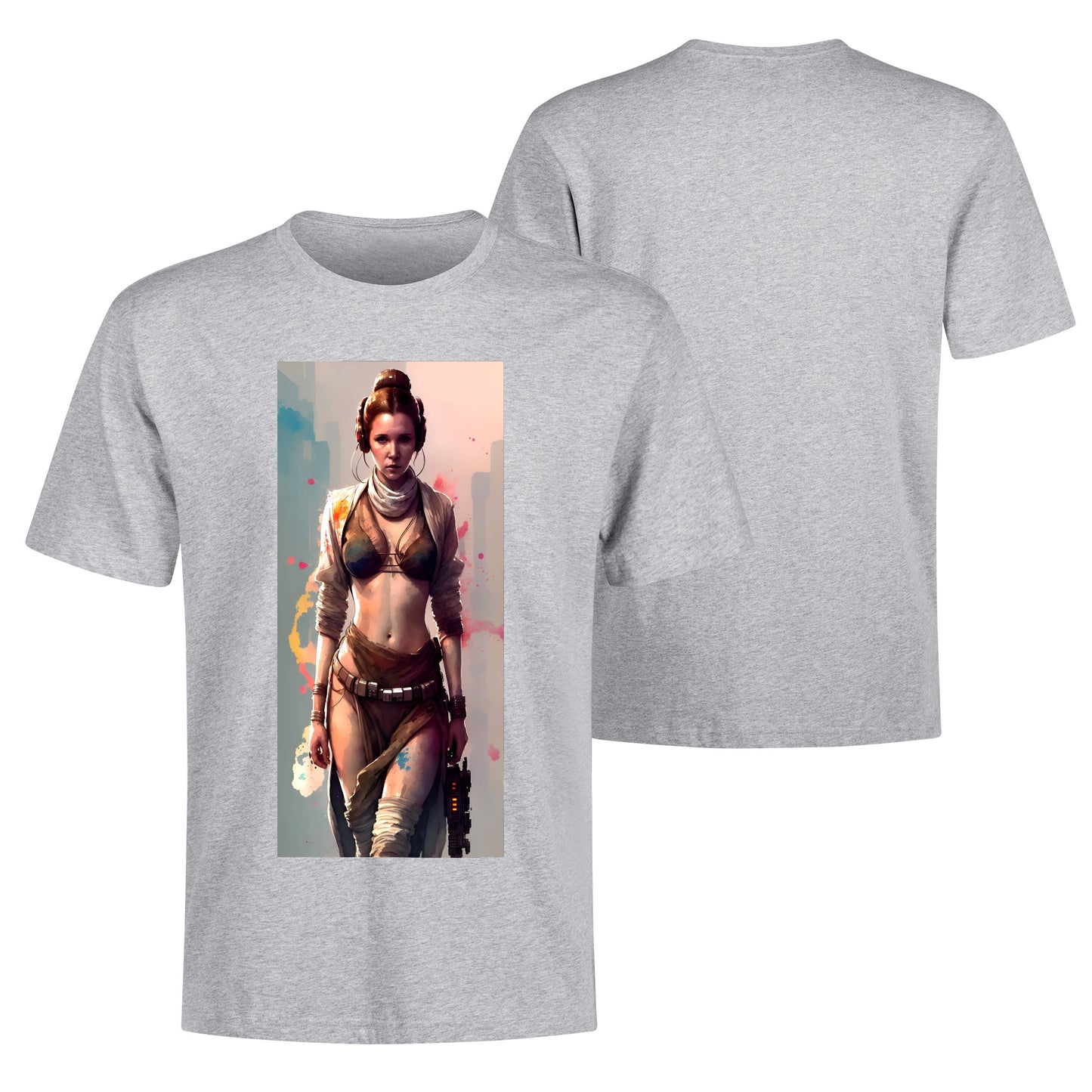 Men's Cotton Front Back Printing T Shirt