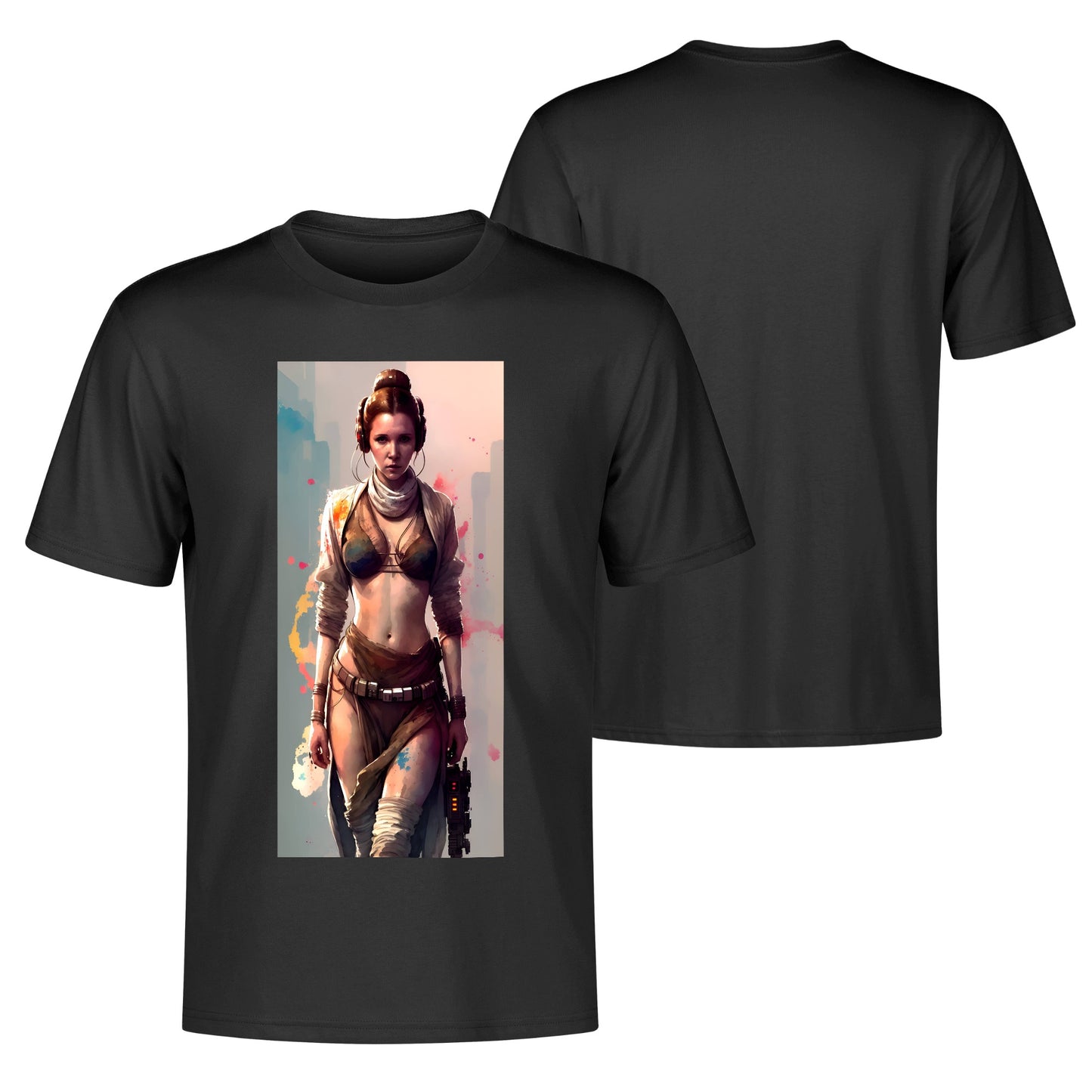 Men's Cotton Front Back Printing T Shirt