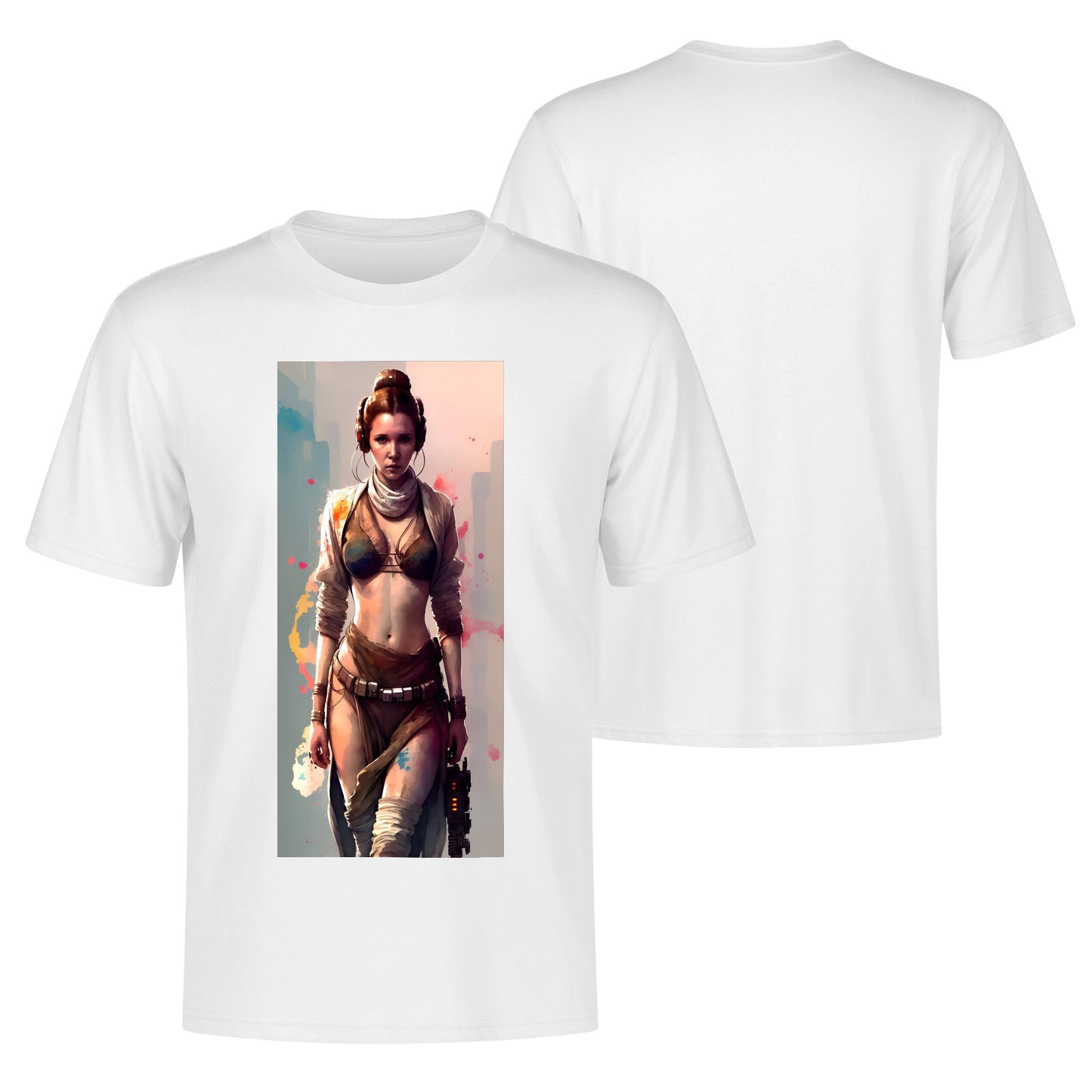 Men's Cotton Front Back Printing T Shirt