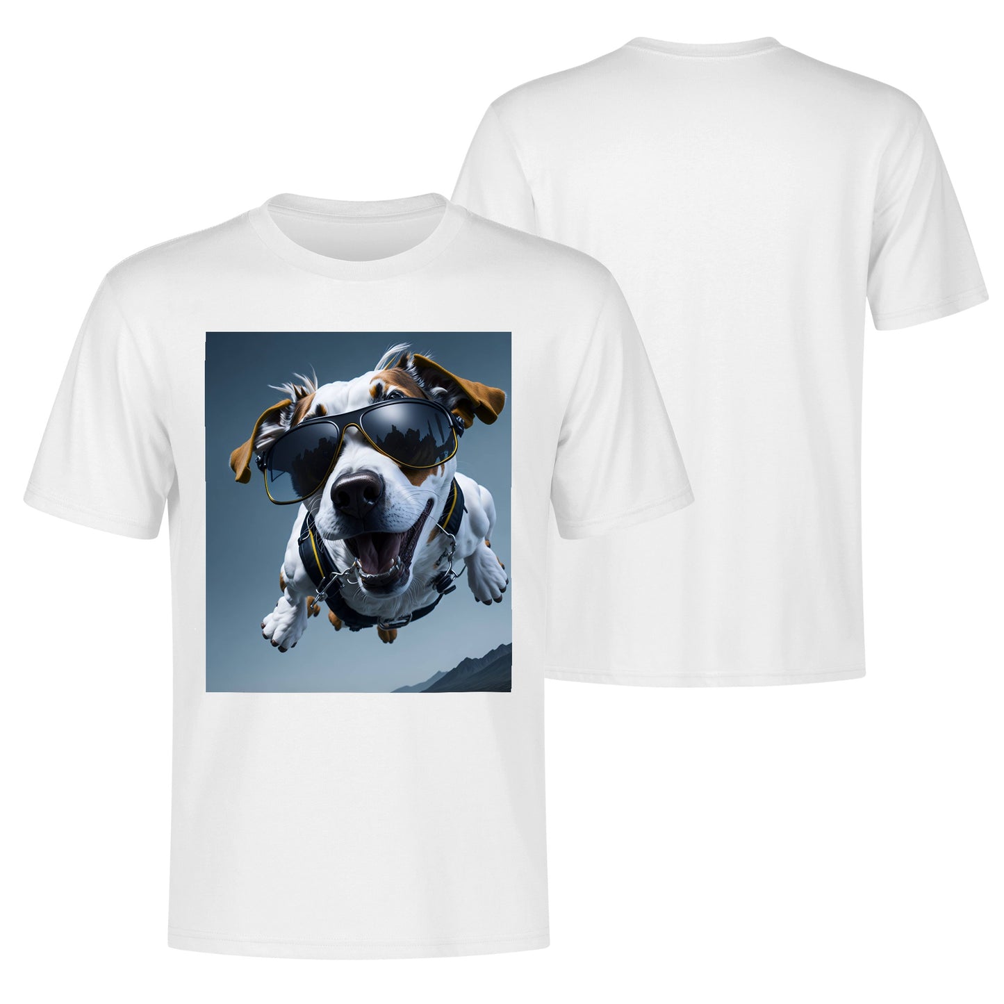 Men's Cotton Front Back Printing T Shirt