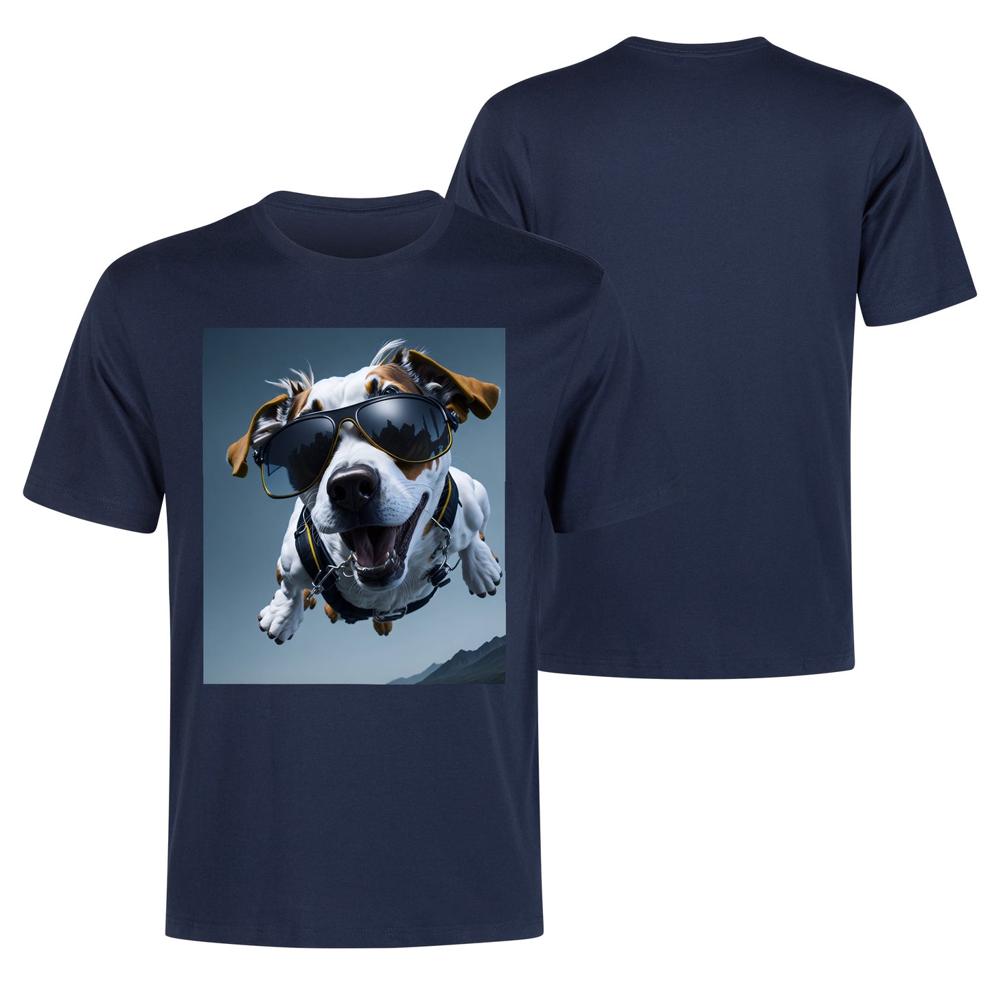 Men's Cotton Front Back Printing T Shirt