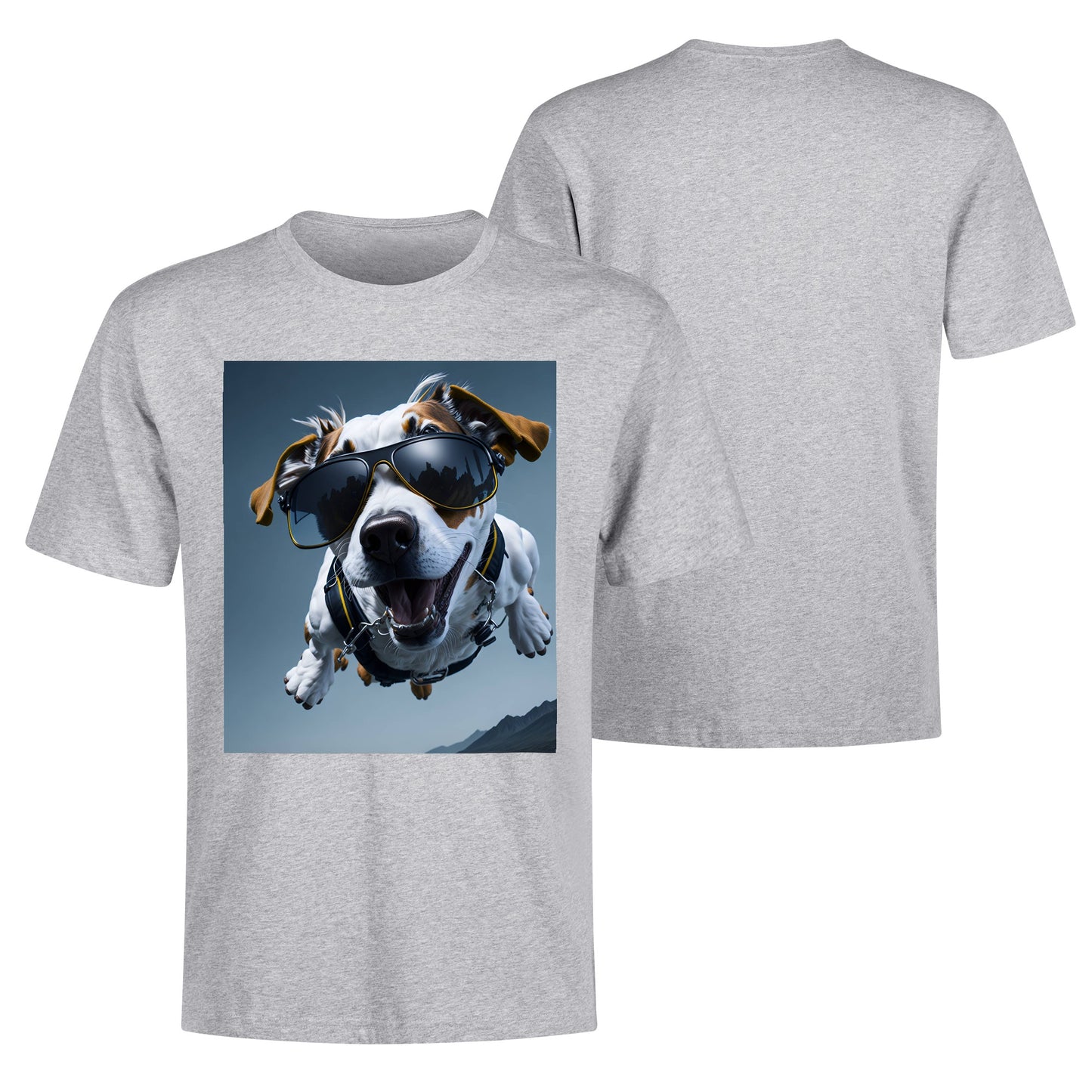 Men's Cotton Front Back Printing T Shirt
