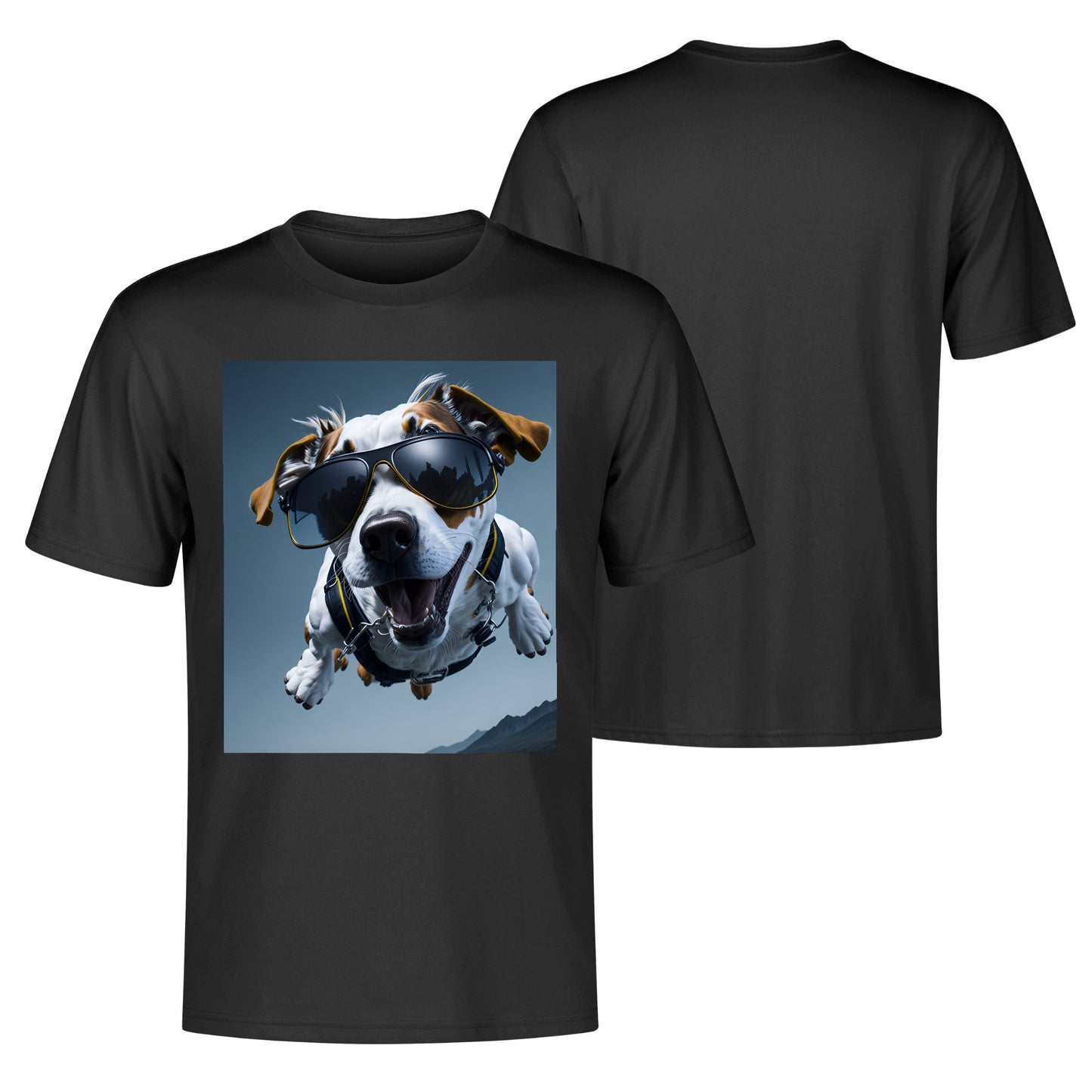 Men's Cotton Front Back Printing T Shirt