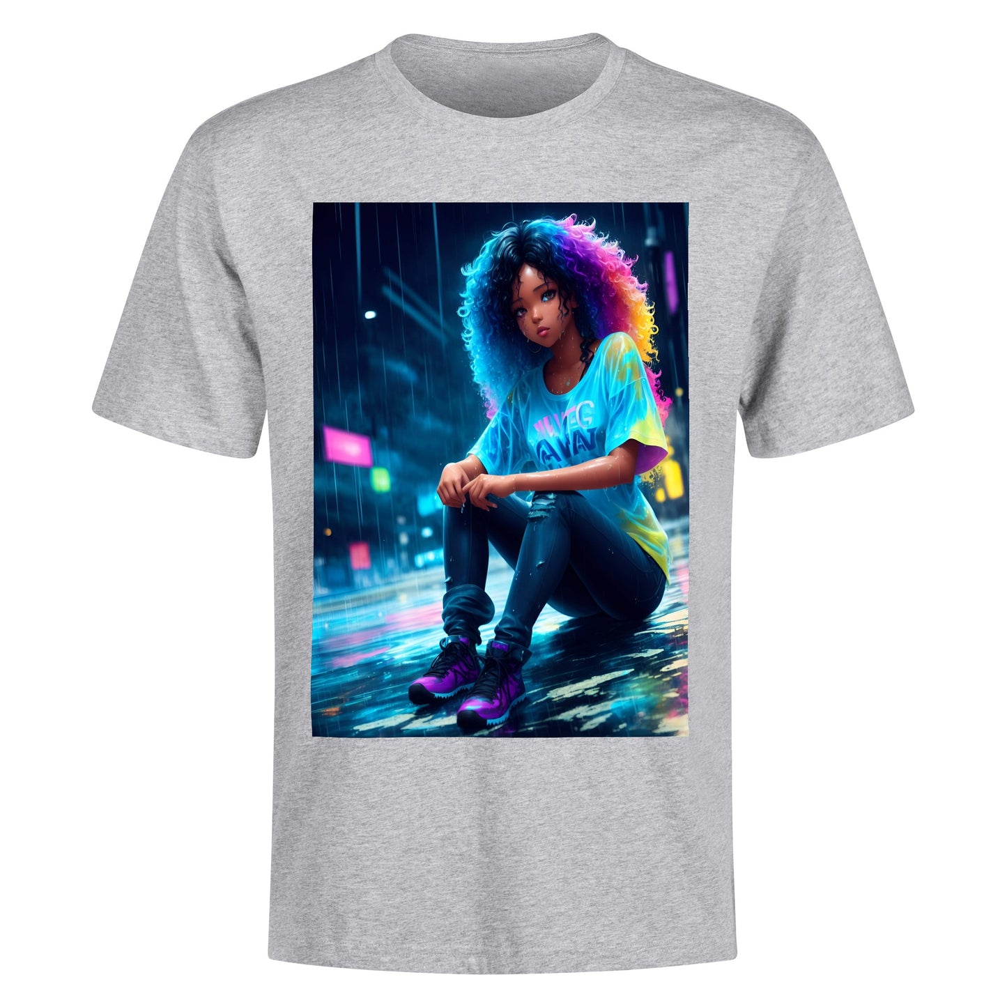 Men's Cotton Front Back Printing T Shirt