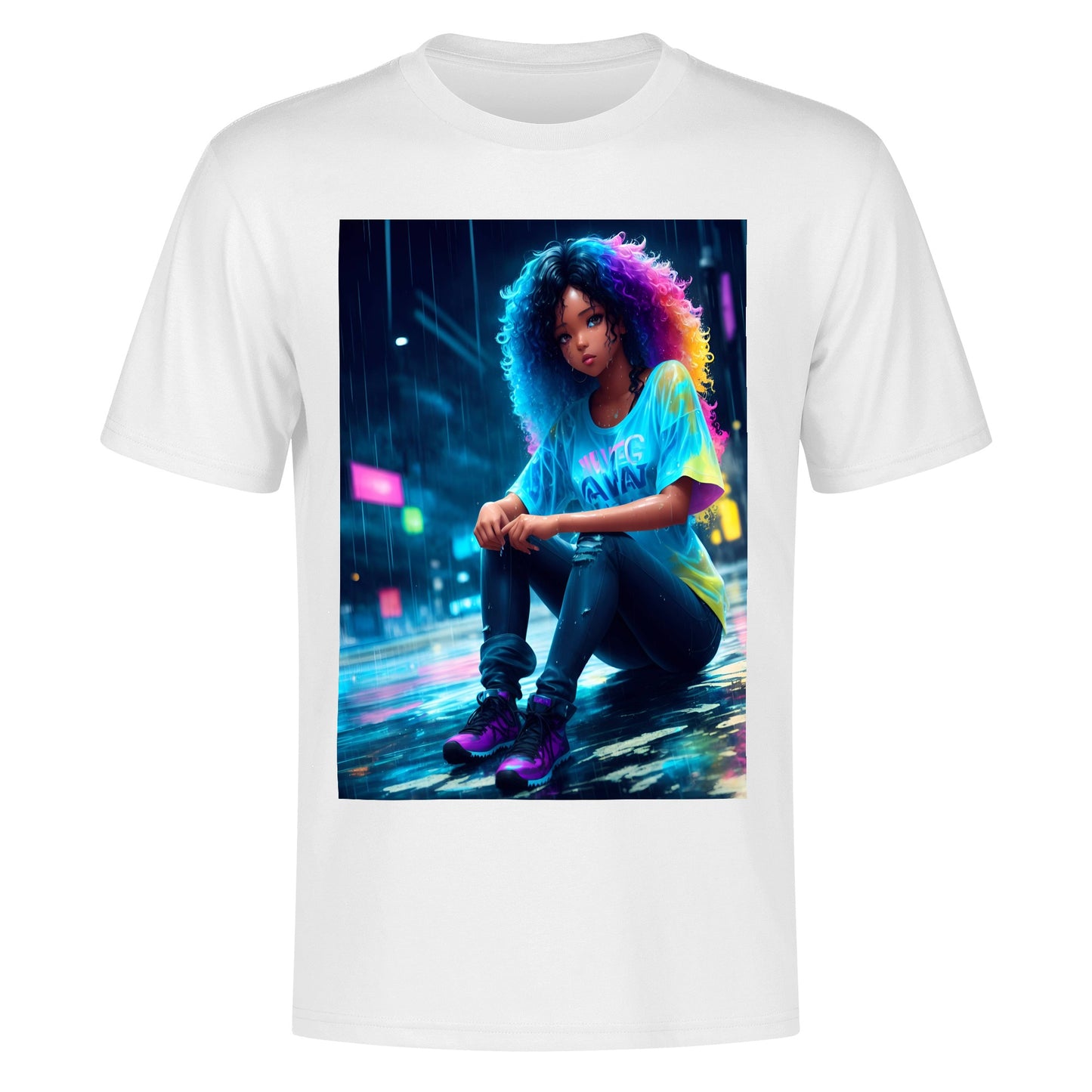 Men's Cotton Front Back Printing T Shirt