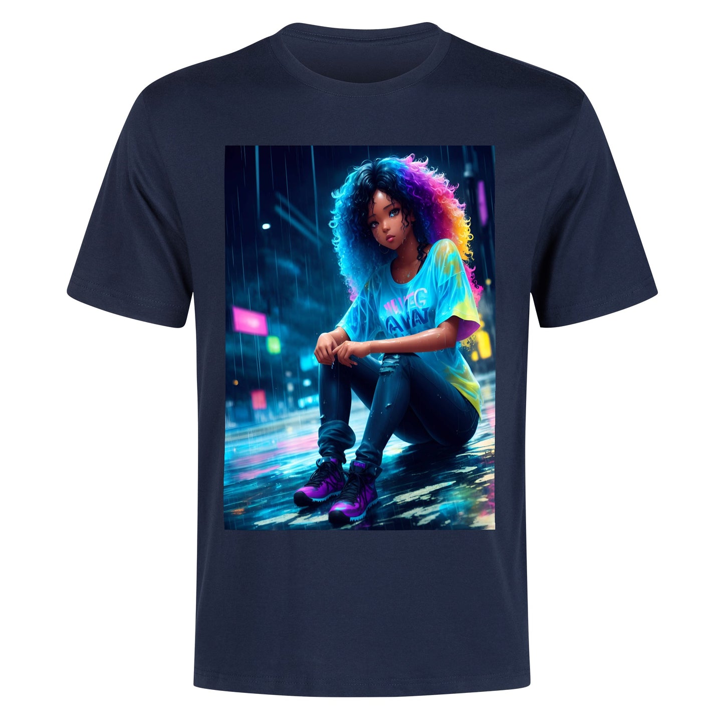 Men's Cotton Front Back Printing T Shirt