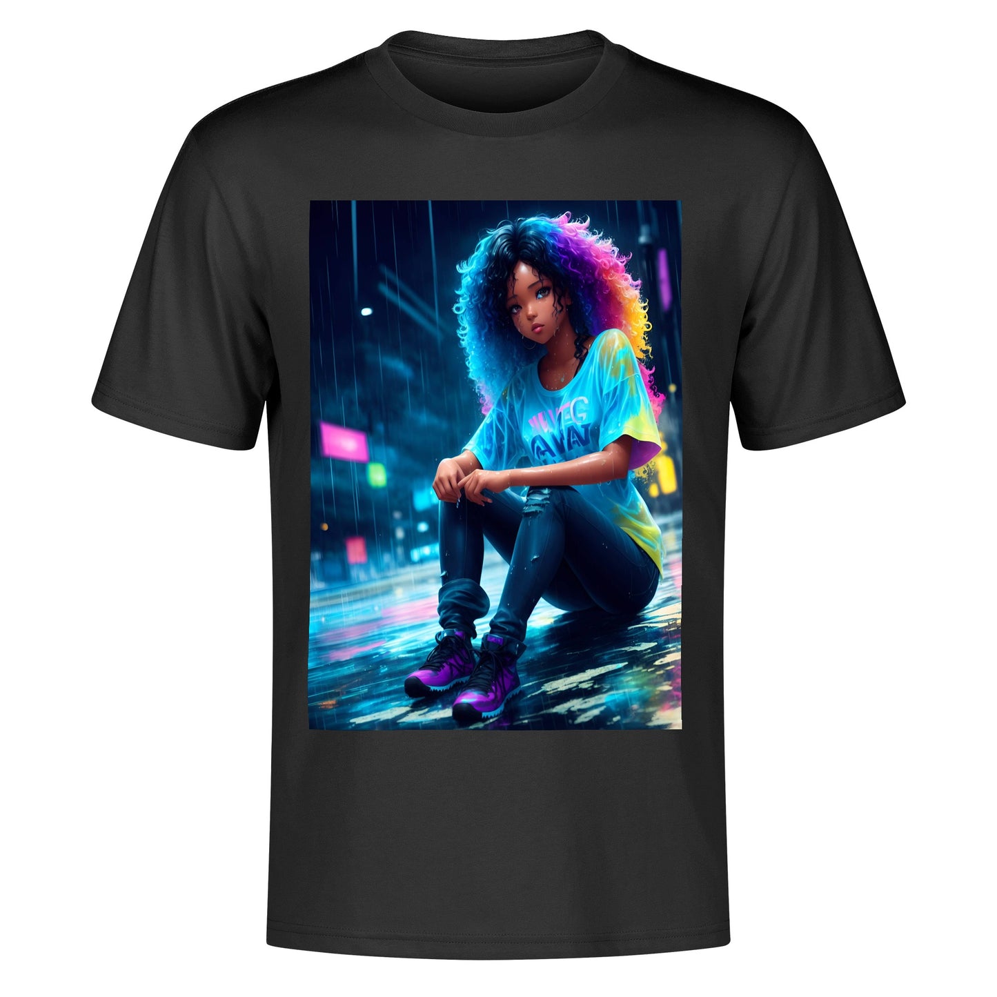 Men's Cotton Front Back Printing T Shirt