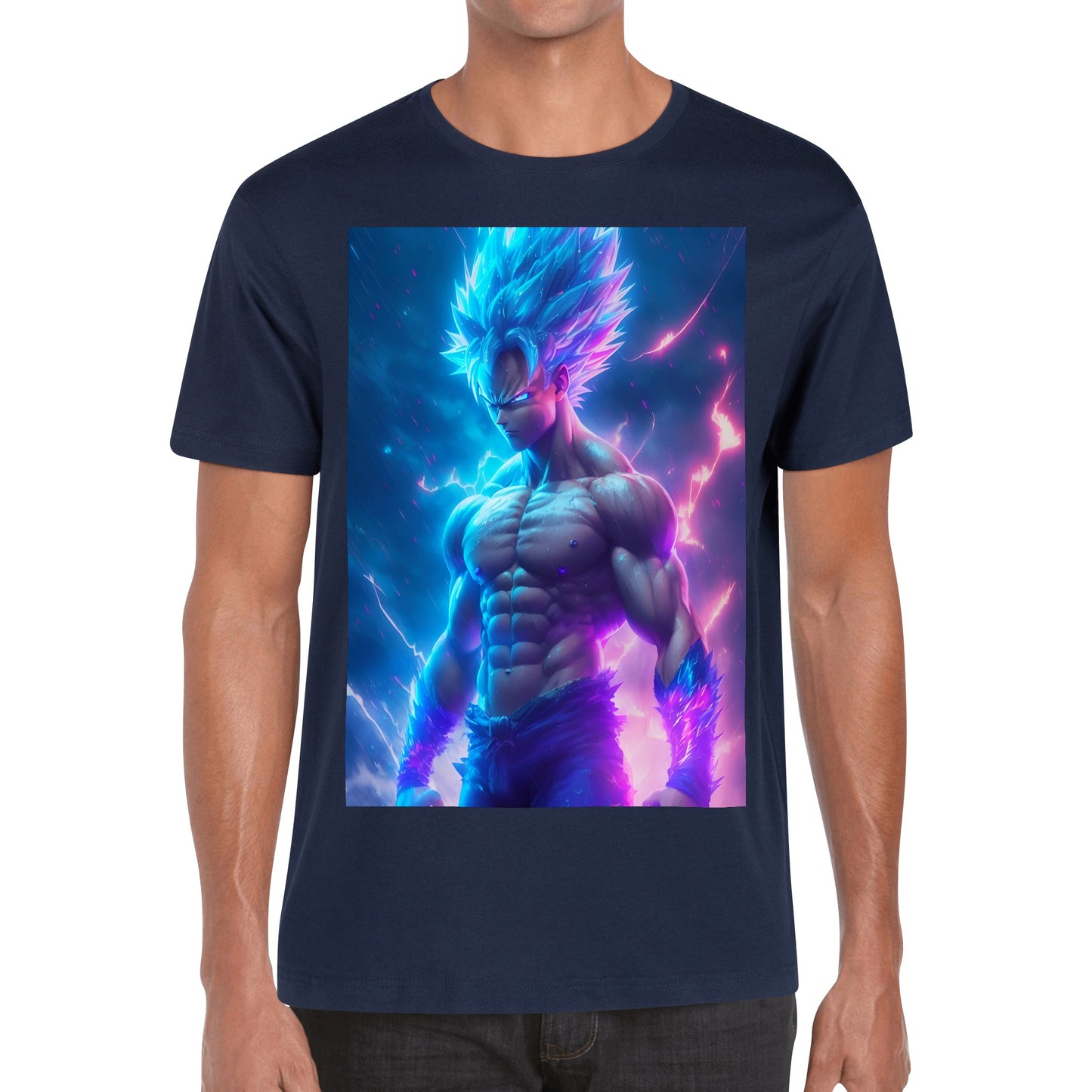 Men's Cotton Front Back Printing T Shirt