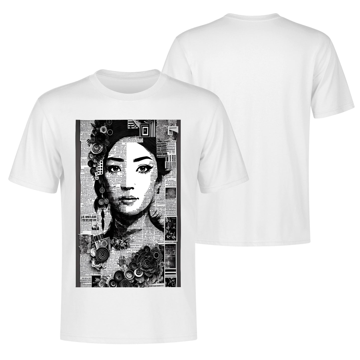 Men's Cotton Front Back Printing T Shirt