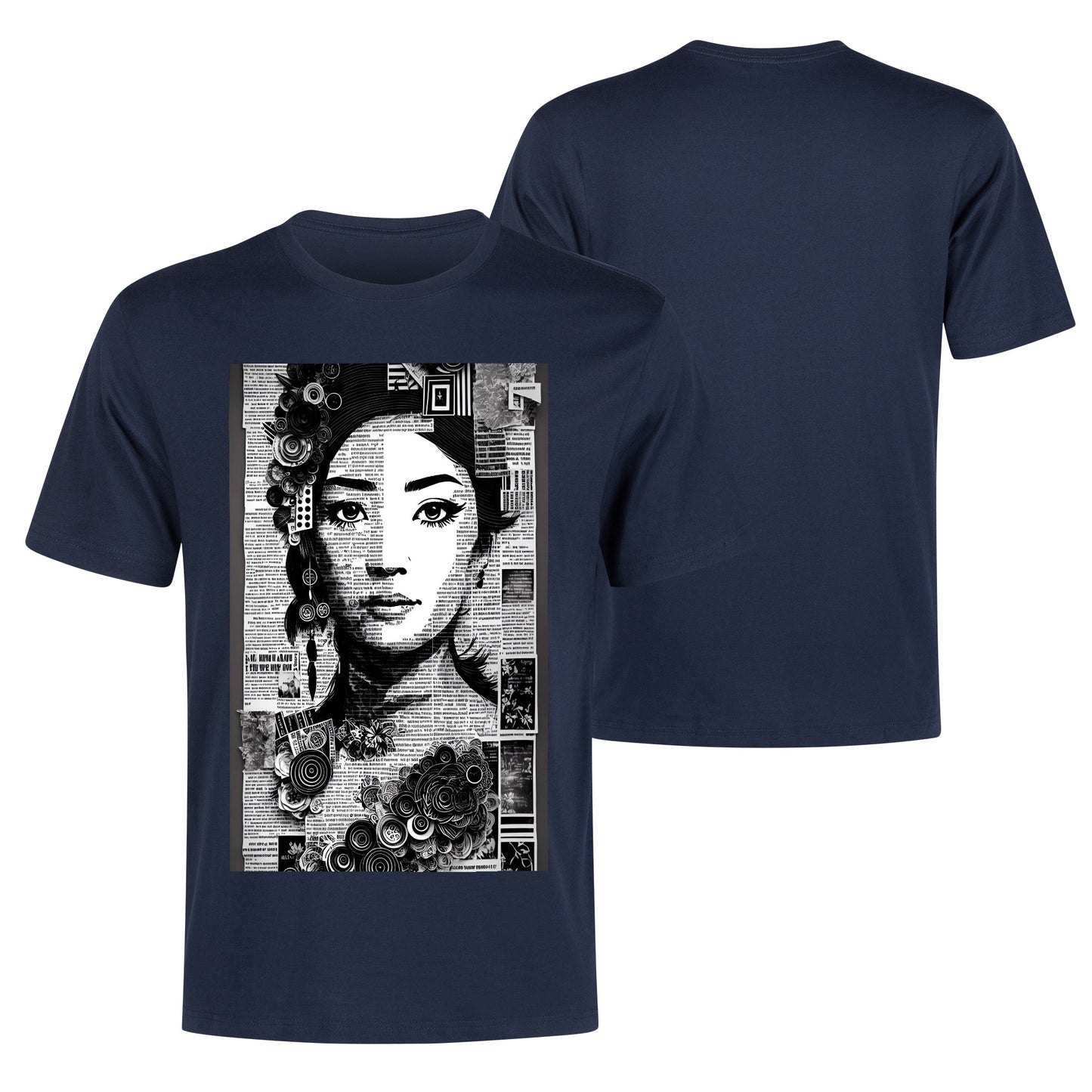 Men's Cotton Front Back Printing T Shirt