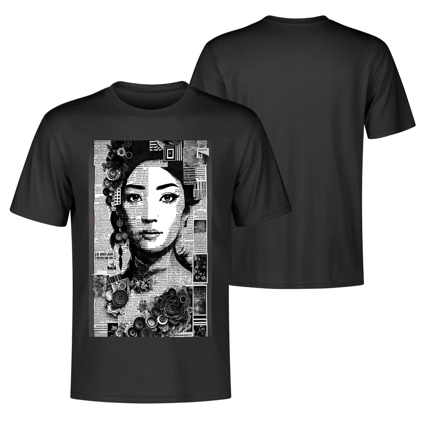 Men's Cotton Front Back Printing T Shirt