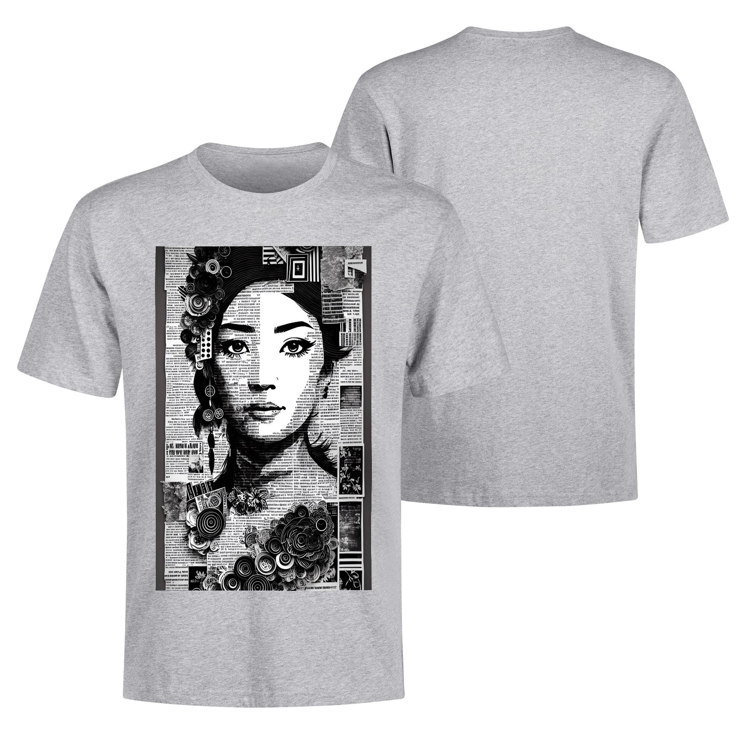 Men's Cotton Front Back Printing T Shirt