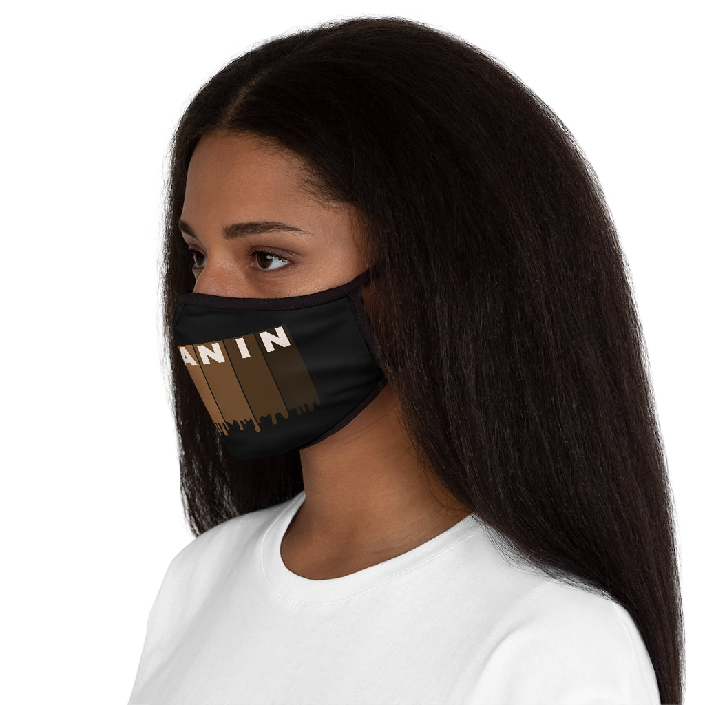 Drippin Melanin Fitted Polyester Face Mask