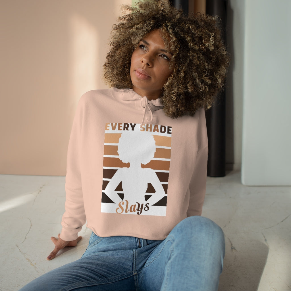 Every Shade Slays Crop Hoodie