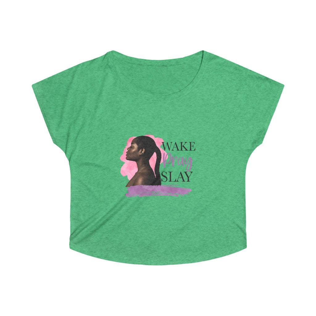 Wake Pray Slay Tri-Blend Dolman