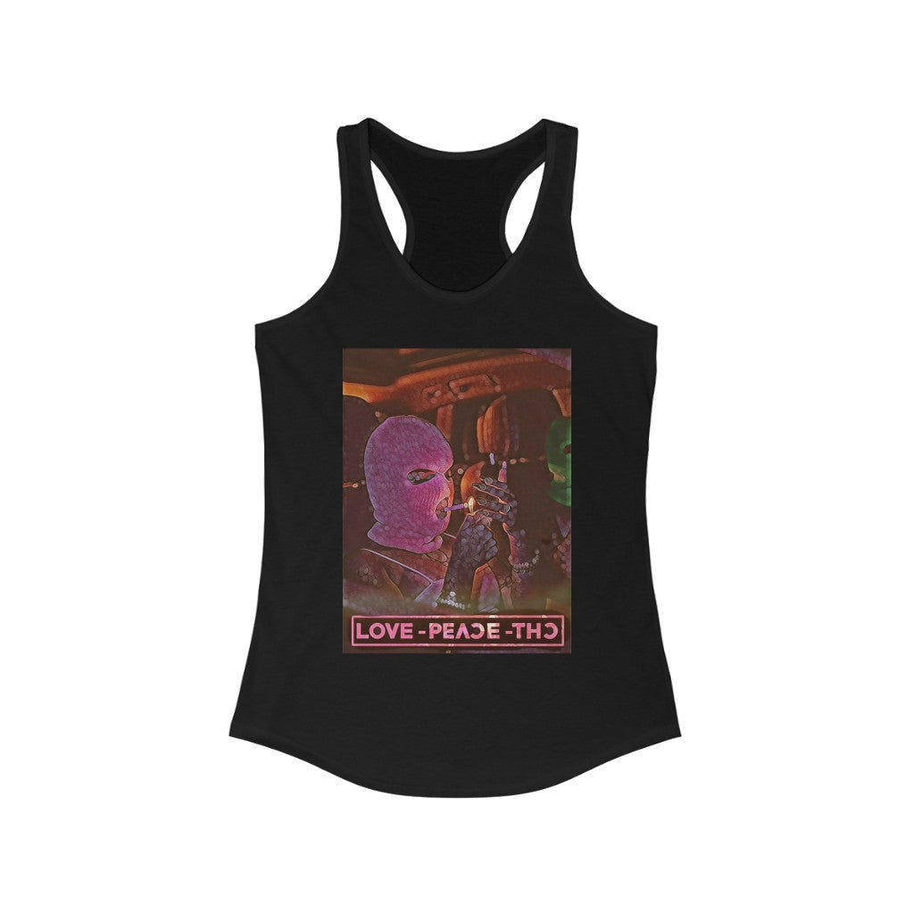 Queens Boutique Love Peave THC Racerback Tank