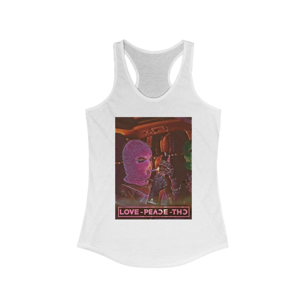 Queens Boutique Love Peave THC Racerback Tank