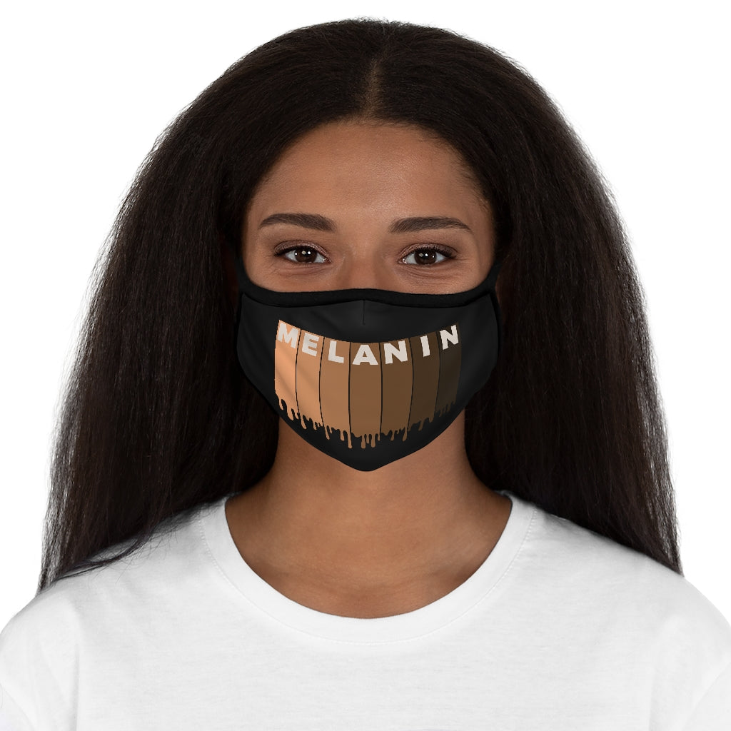 Drippin Melanin Fitted Polyester Face Mask
