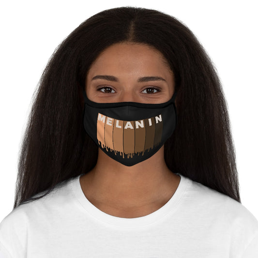 Drippin Melanin Fitted Polyester Face Mask